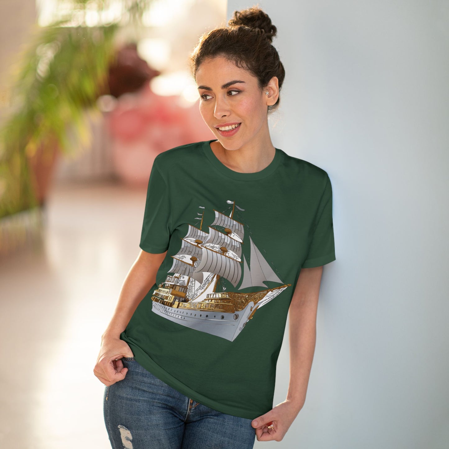 Organic T-shirt with Ship