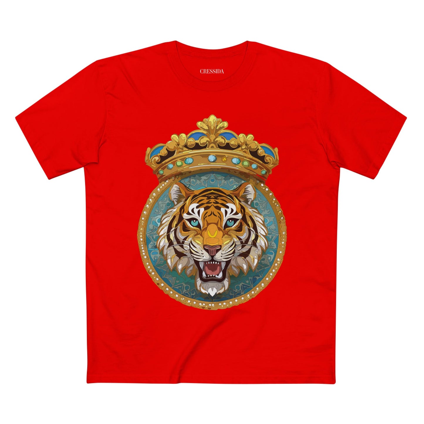 Unisex Animal Art Tee With Antique Medallion Design Premium Cotton Shirt