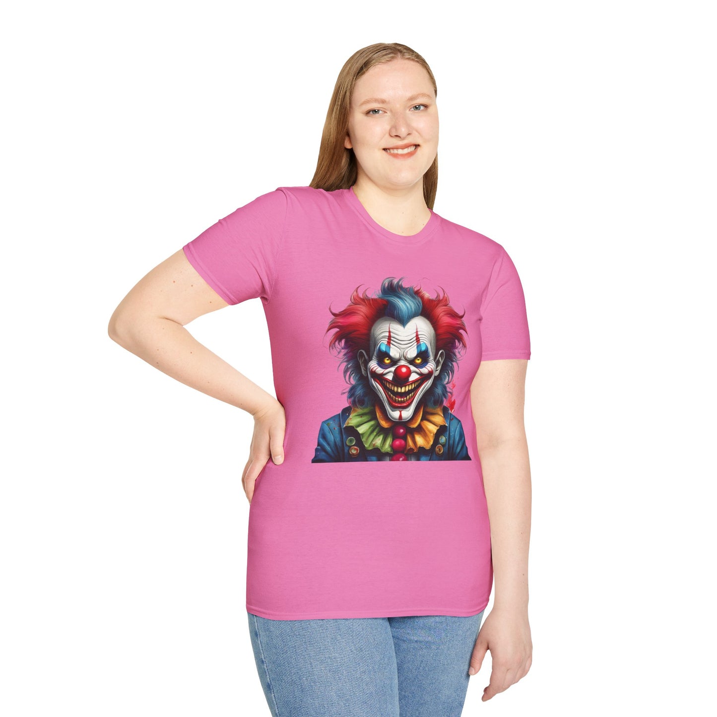 Clown Shirt, T Shirt with Clown, Funny Man Shirt, Tee Shirt with Funny Man, Circus Shirt, Shirt with Circus, Scary Man Shirt, Shirt with Scary Man
