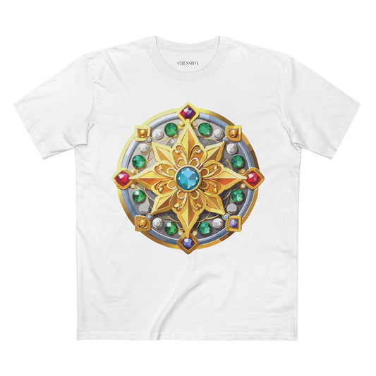 Medallion Shirt, Shirt with Medallion, Tee Shirt with Medal