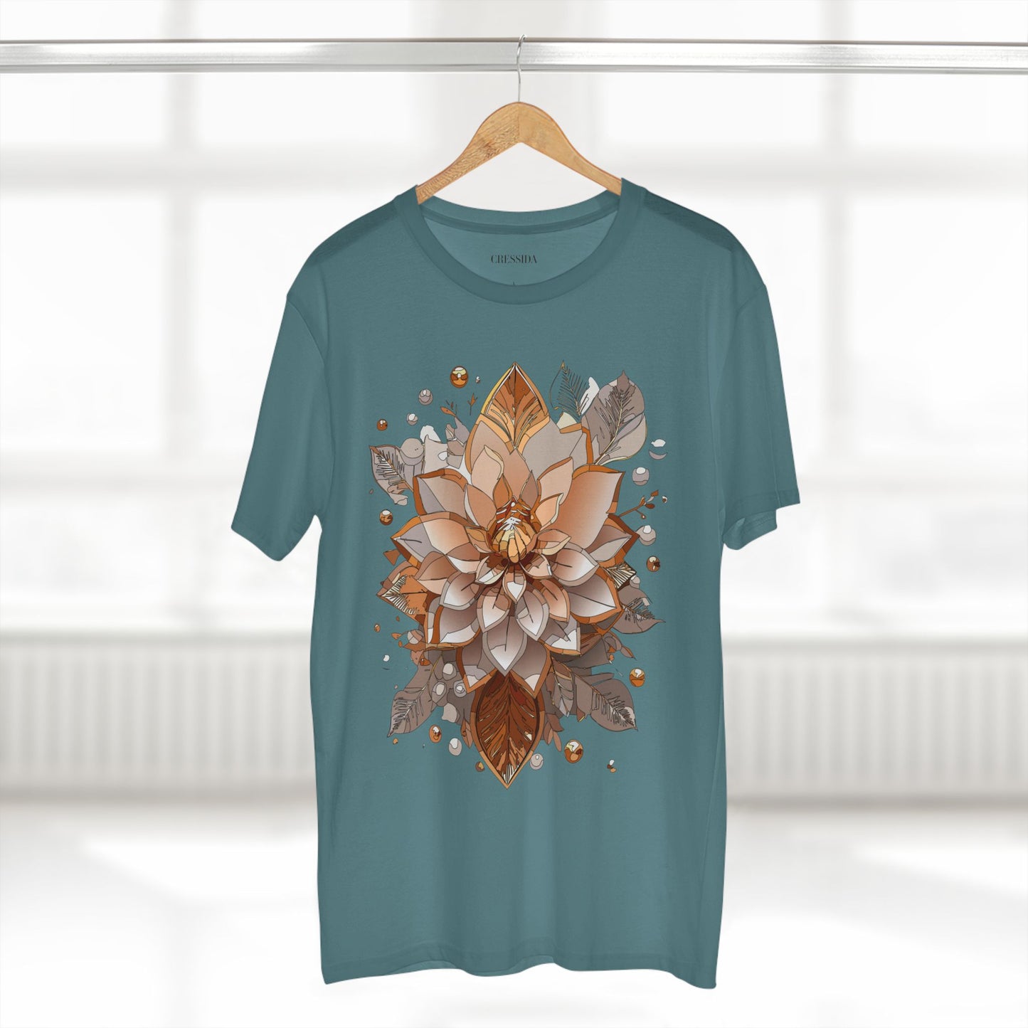 Floral Shirt, Shirt with Flower, Tee Shirt with Antique Flower