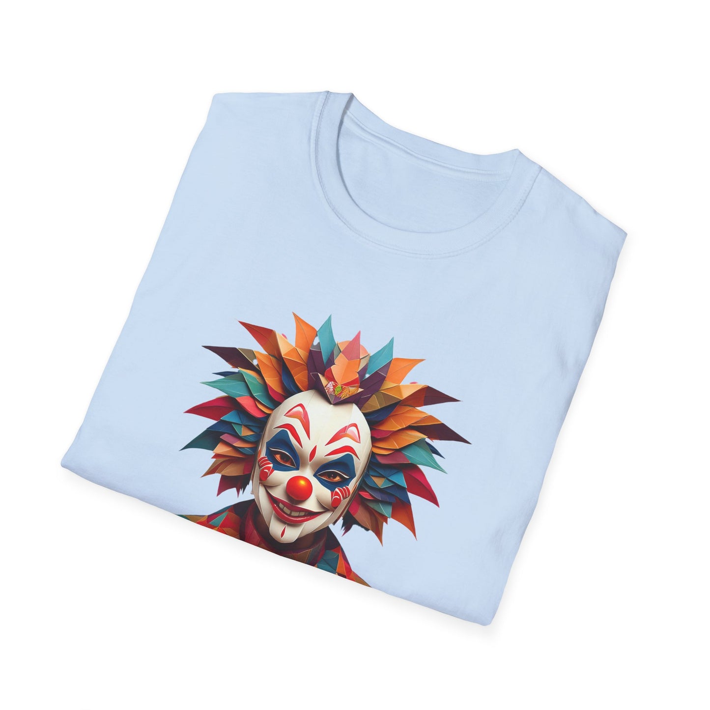 Clown Shirt, T Shirt with Clown, Funny Man Shirt, Tee Shirt with Funny Man, Circus Shirt, Shirt with Circus, Scary Man Shirt, Shirt with Scary Man
