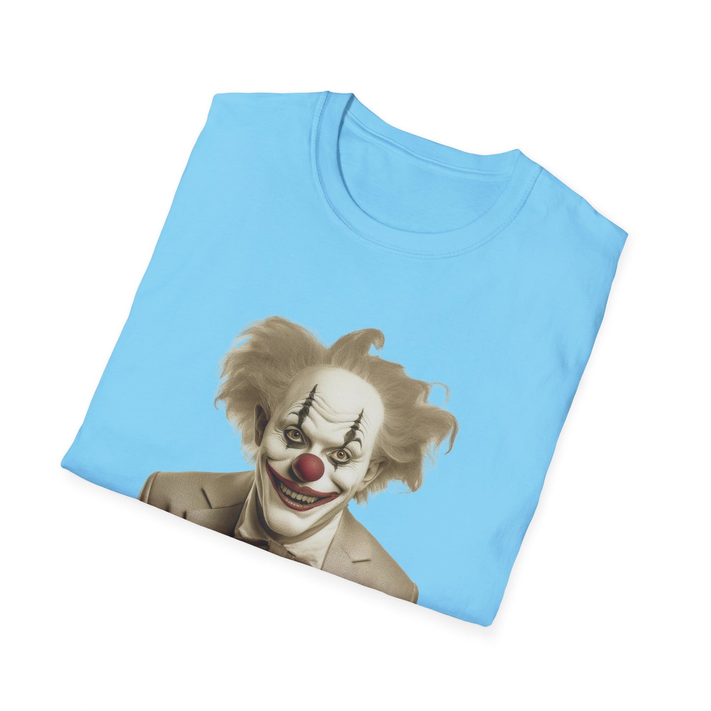 Clown Shirt, T Shirt with Clown, Funny Man Shirt, Tee Shirt with Funny Man, Circus Shirt, Shirt with Circus, Scary Man Shirt, Shirt with Scary Man