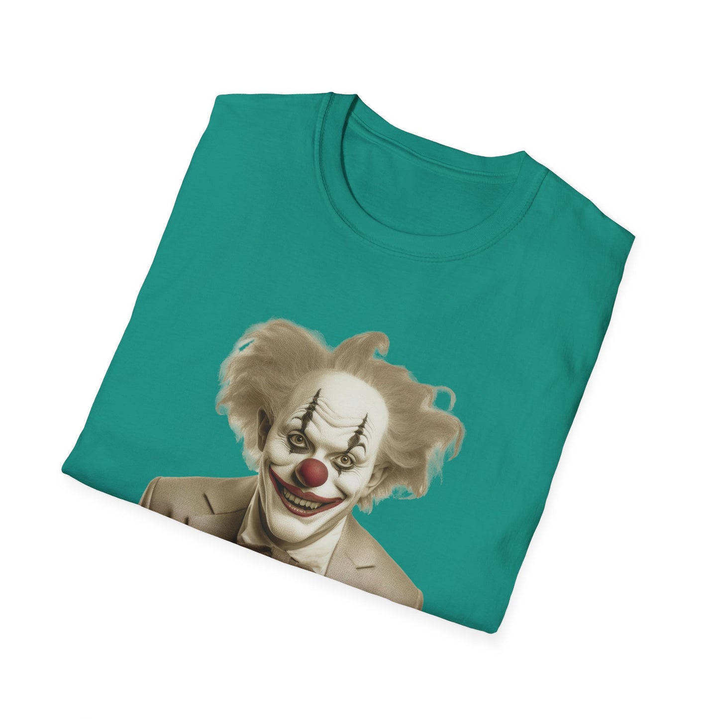 Clown Shirt, T Shirt with Clown, Funny Man Shirt, Tee Shirt with Funny Man, Circus Shirt, Shirt with Circus, Scary Man Shirt, Shirt with Scary Man