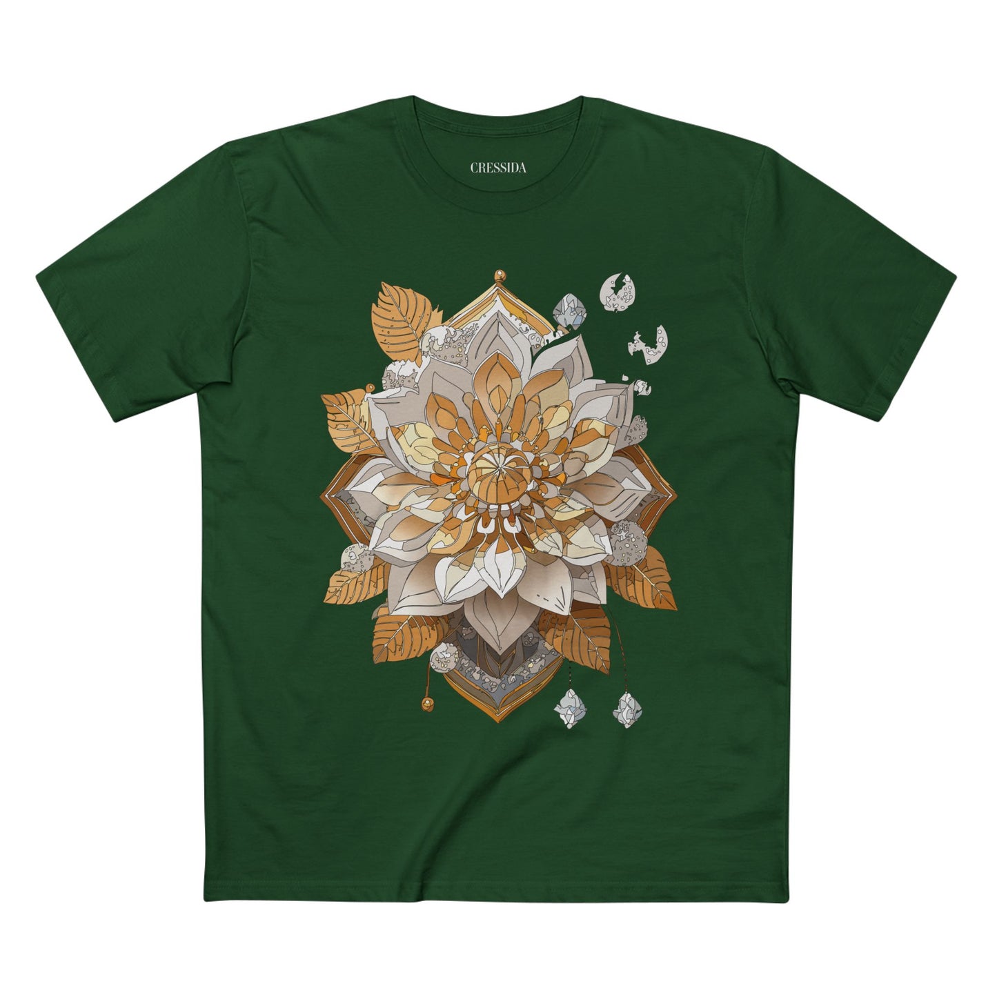 Floral Shirt, Shirt with Flower, Tee Shirt with Antique Flower