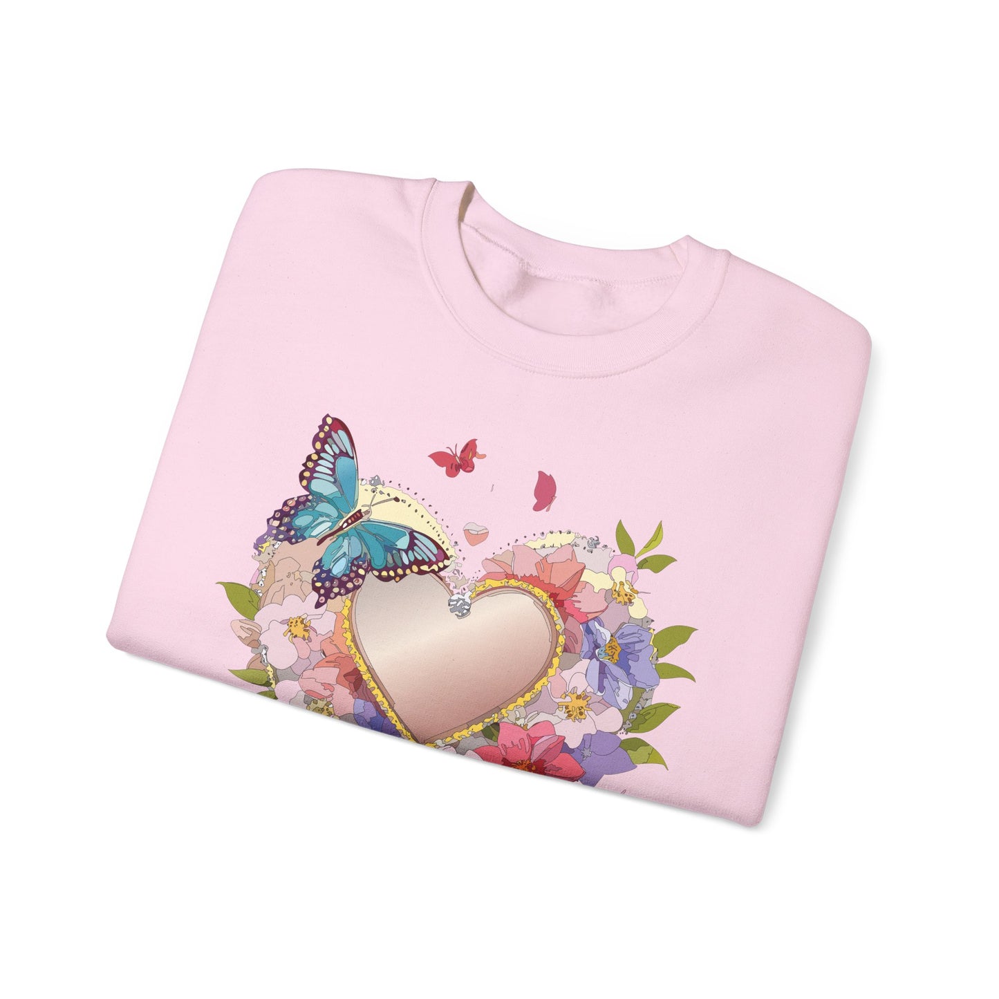 Floral Heart Sweatshirt, Floral Love Sweatshirt, Valentine's Day Sweatshirt, Heart Floral Sweatshirt