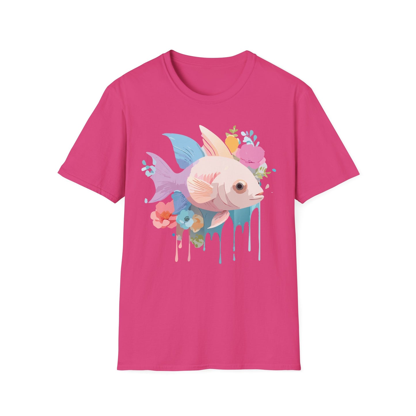 Fish Art Design Shirt, T Shirt with Fish, Graphic Shirt, Tee Shirt with Graphic Design, Shirt with Fish Graphic Art