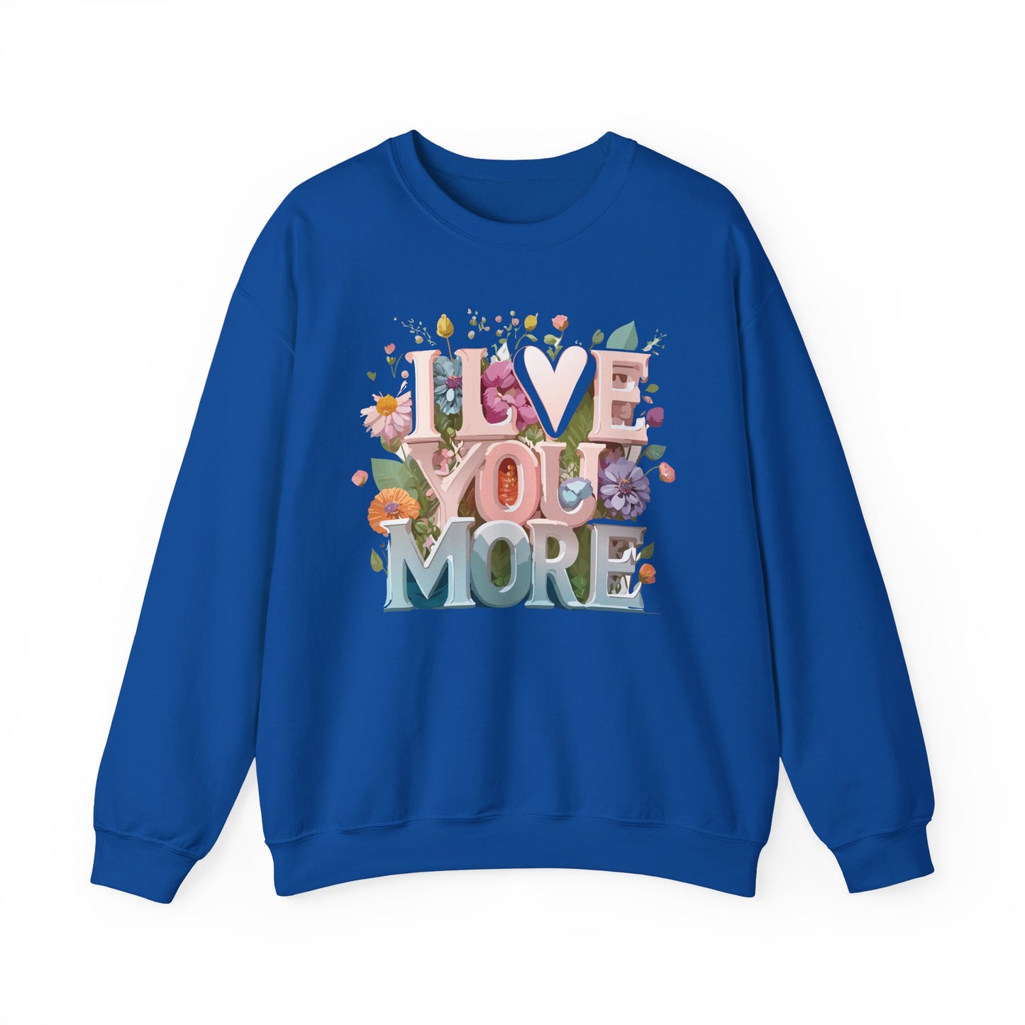 Floral Love Sweatshirt, Valentine's Day Sweatshirt, Love Flower Sweatshirt