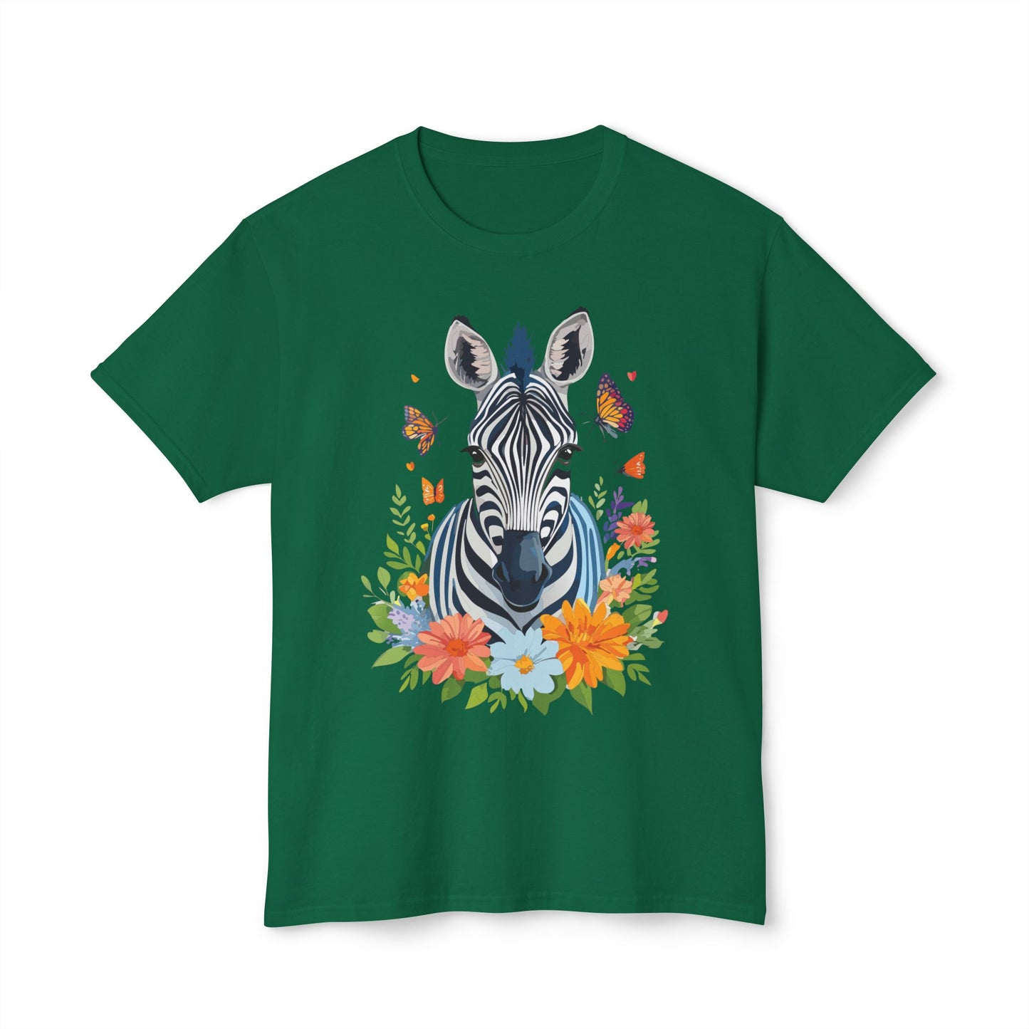 Zebra T-Shirt, Vintage Zebra Tee, Floral Tees, Zebra Art Design Shirt, Tee Shirt with Zebra 8