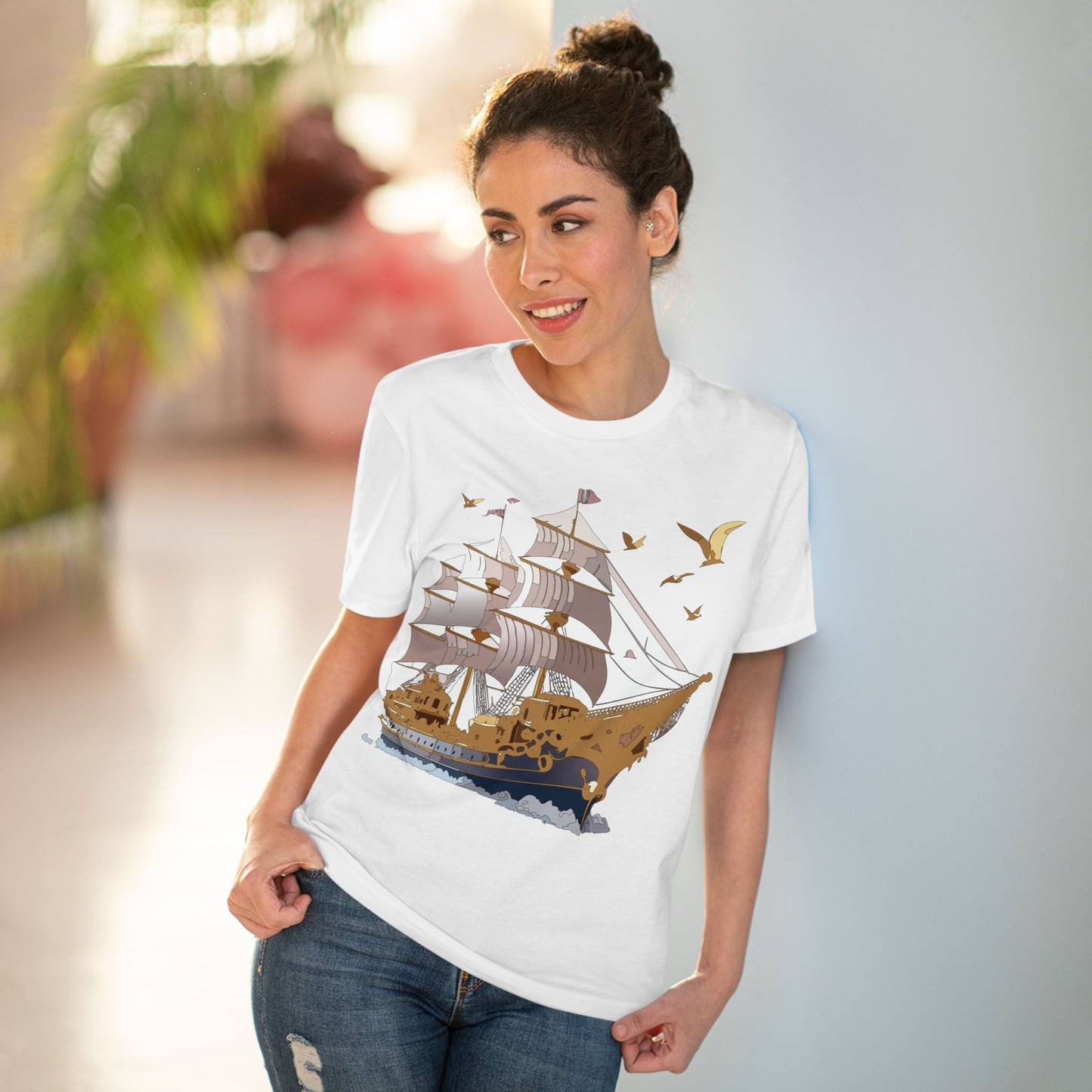 Organic T-shirt with Ship