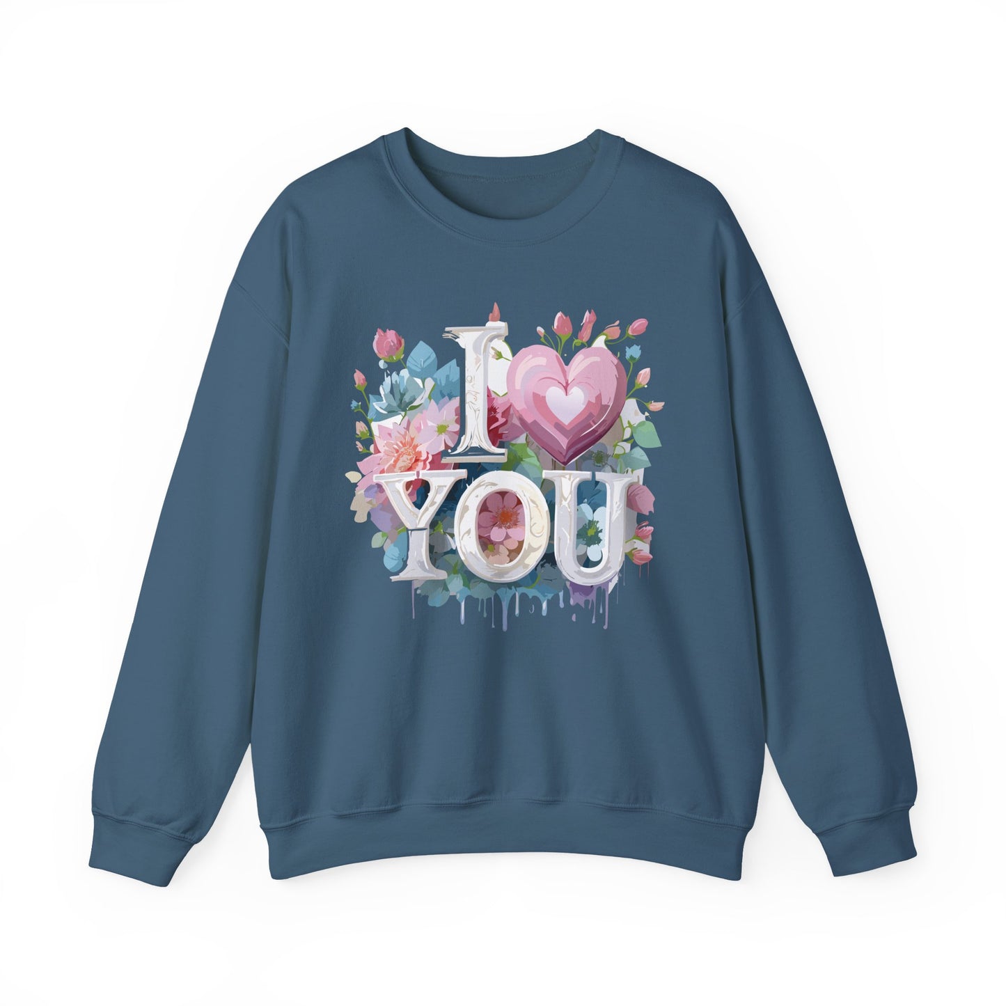 Floral Love Sweatshirt, Valentine's Day Sweatshirt, Love Flower Sweatshirt