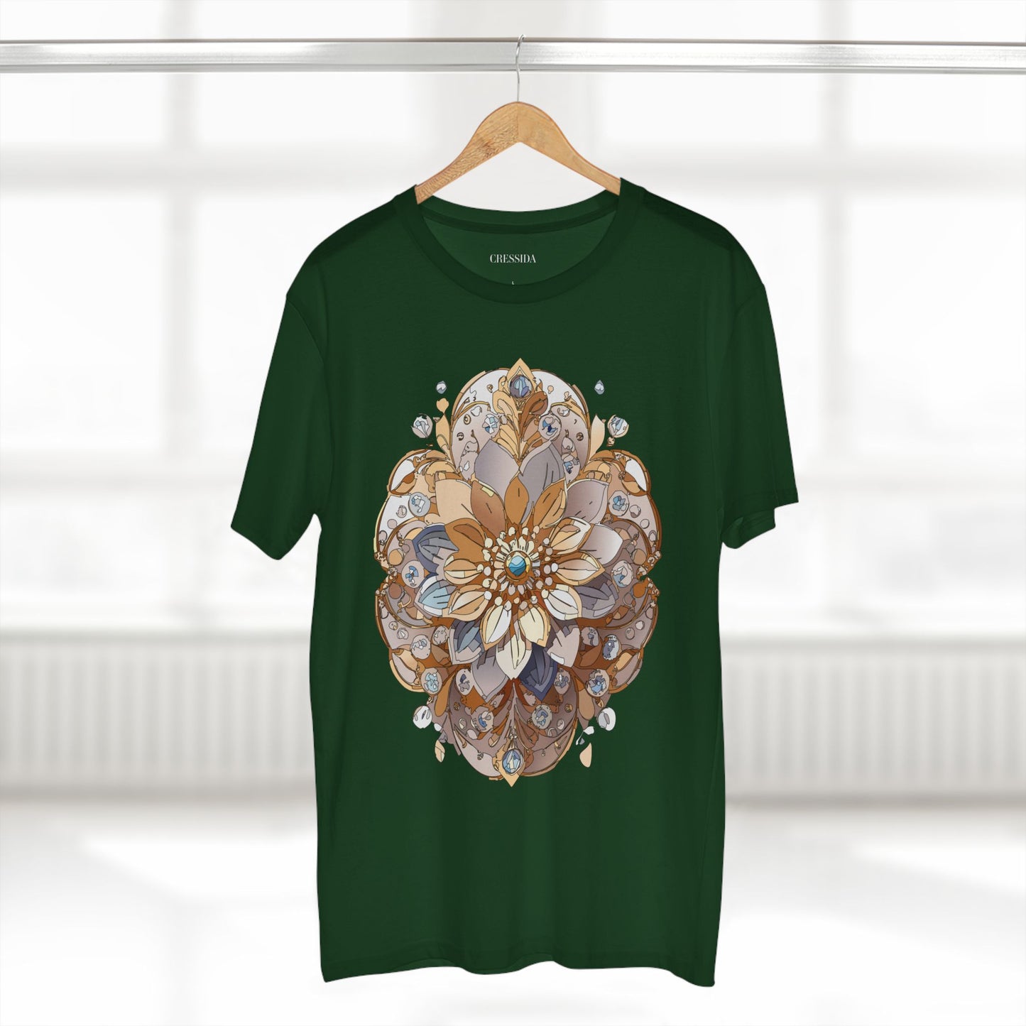 Floral Shirt, Shirt with Flower, Tee Shirt with Antique Flower
