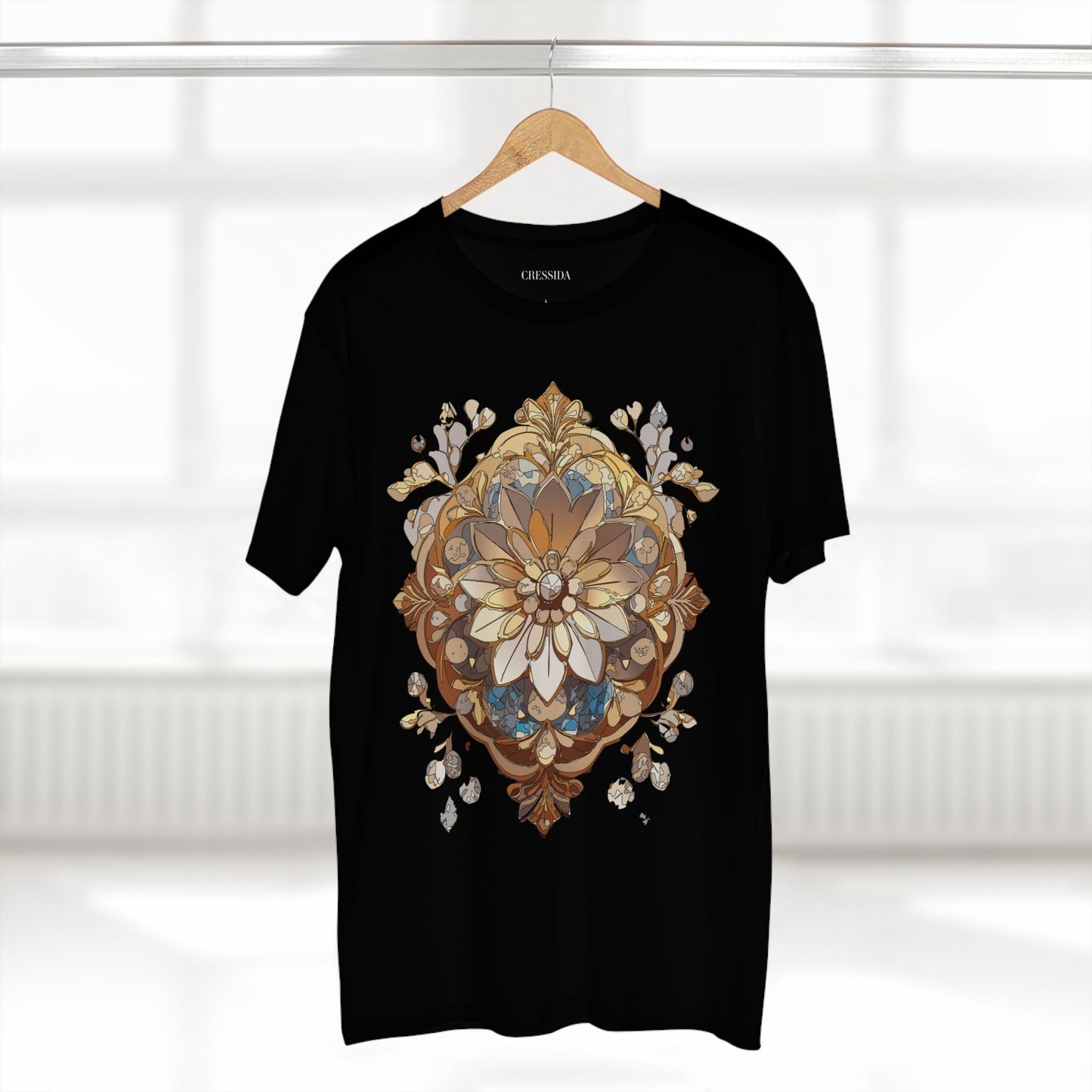 Floral Shirt, Shirt with Flower, Tee Shirt with Antique Flower