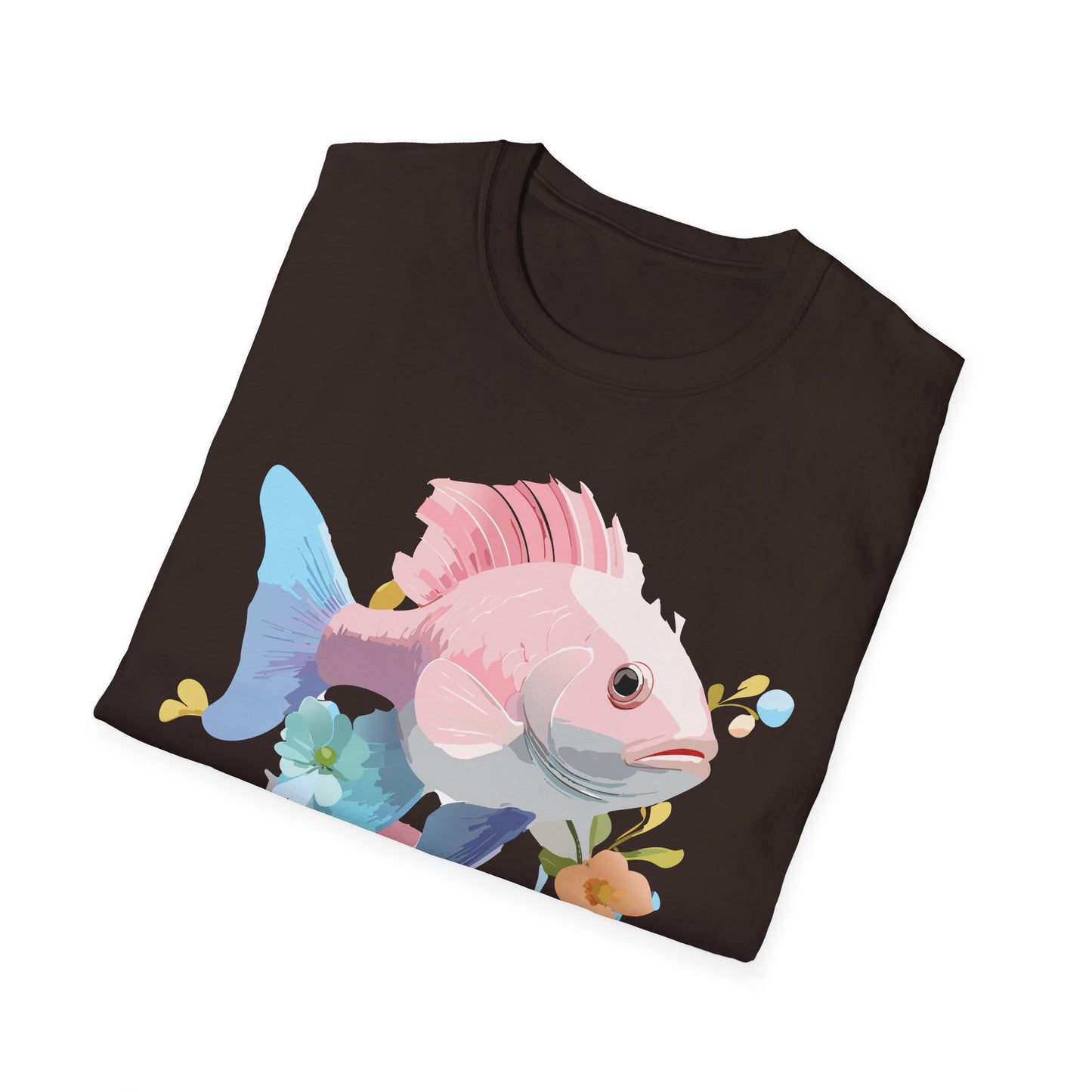 Fish Art Design Shirt, T Shirt with Fish, Graphic Shirt, Tee Shirt with Graphic Design, Shirt with Fish Graphic Art