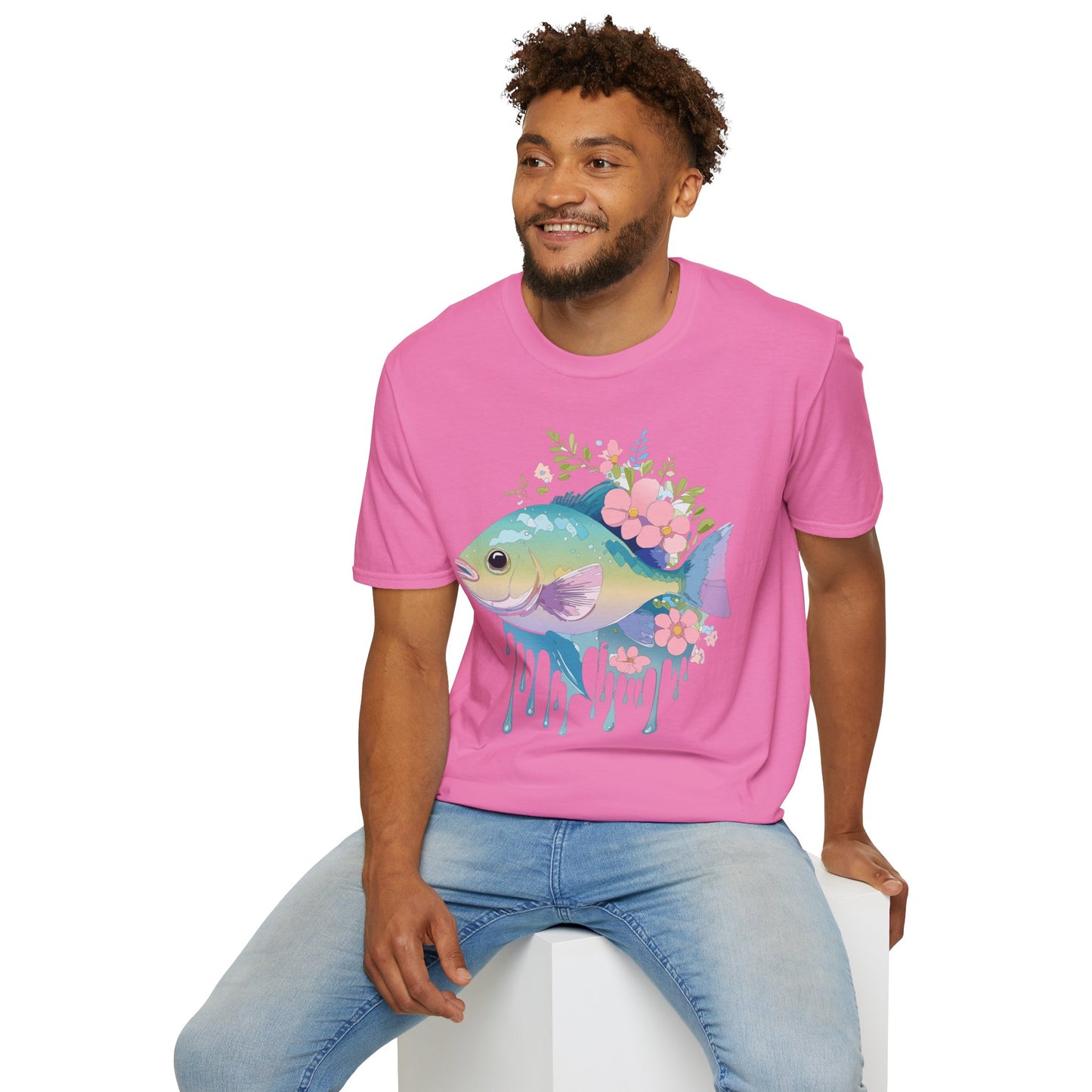 Fish Art Design Shirt, T Shirt with Fish, Graphic Shirt, Tee Shirt with Graphic Design, Shirt with Fish Graphic Art