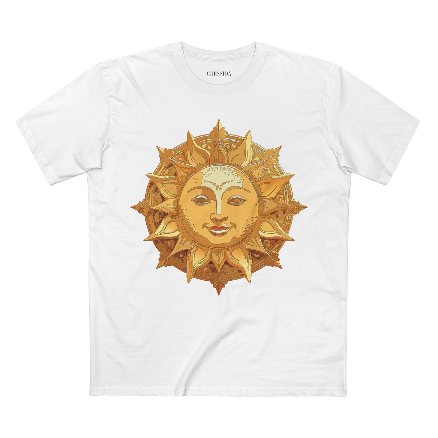 Sun Shirt, Shirt with Sun, Tee Shirt with Gold Sun