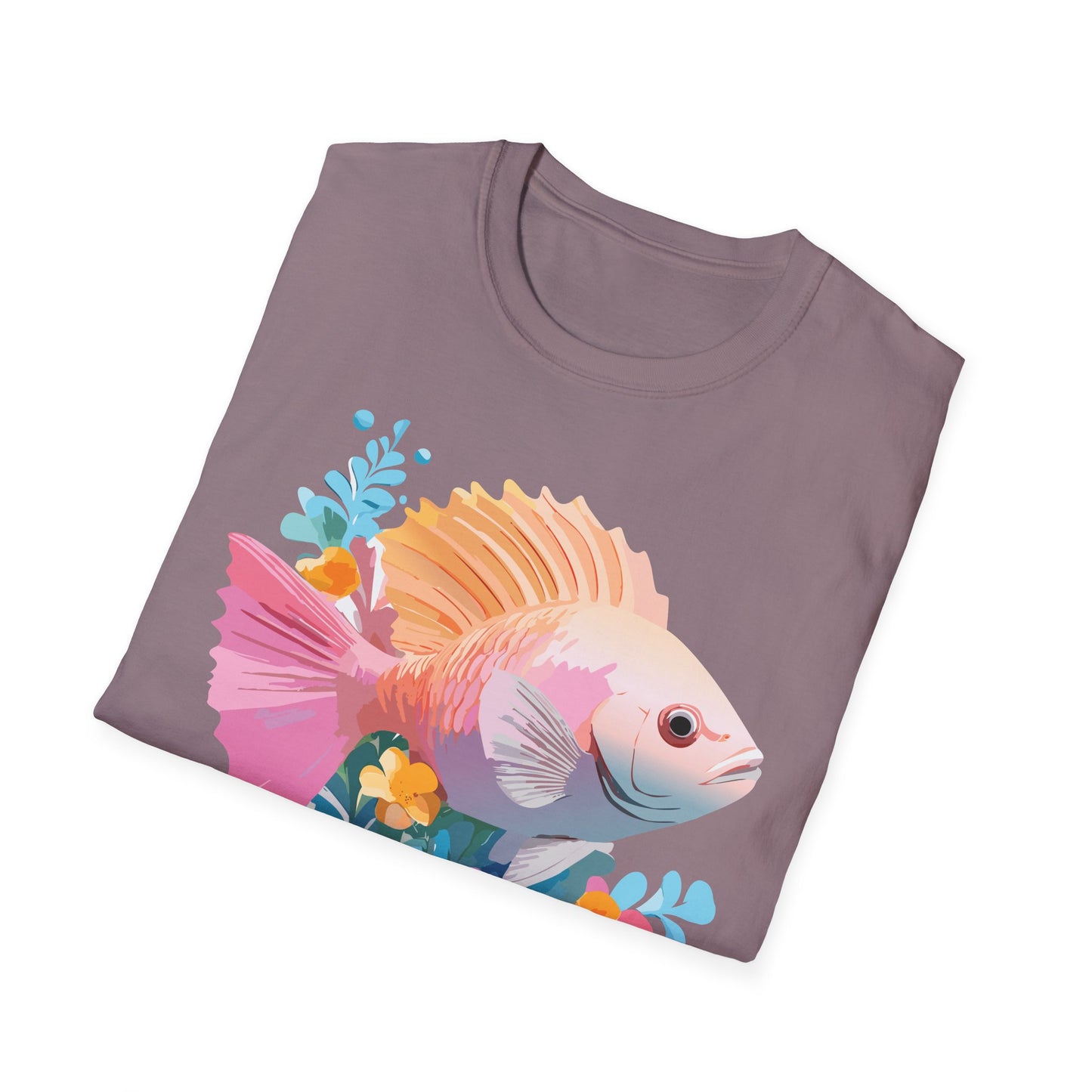 Fish Art Design Shirt, T Shirt with Fish, Graphic Shirt, Tee Shirt with Graphic Design, Shirt with Fish Graphic Art