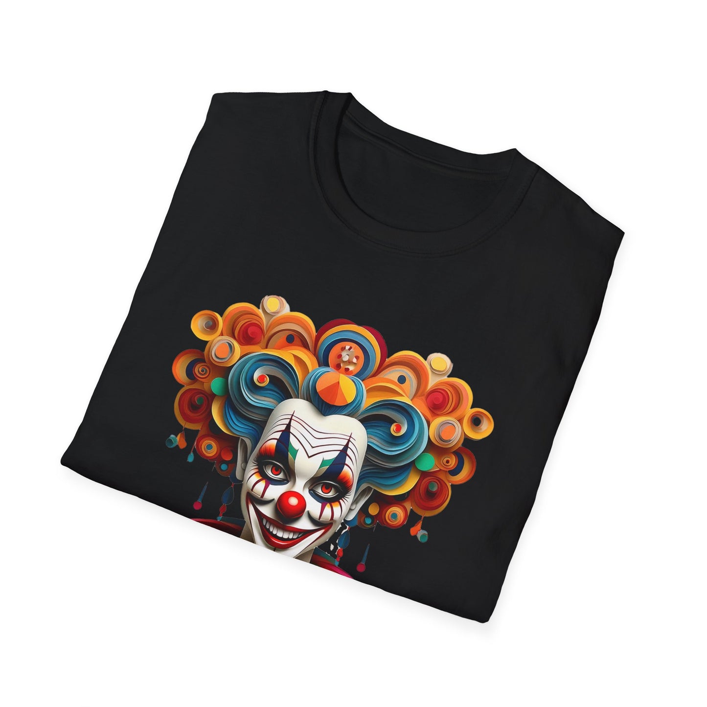 Clown Shirt, T Shirt with Clown, Funny Man Shirt, Tee Shirt with Funny Man, Circus Shirt, Shirt with Circus, Scary Man Shirt, Shirt with Scary Man