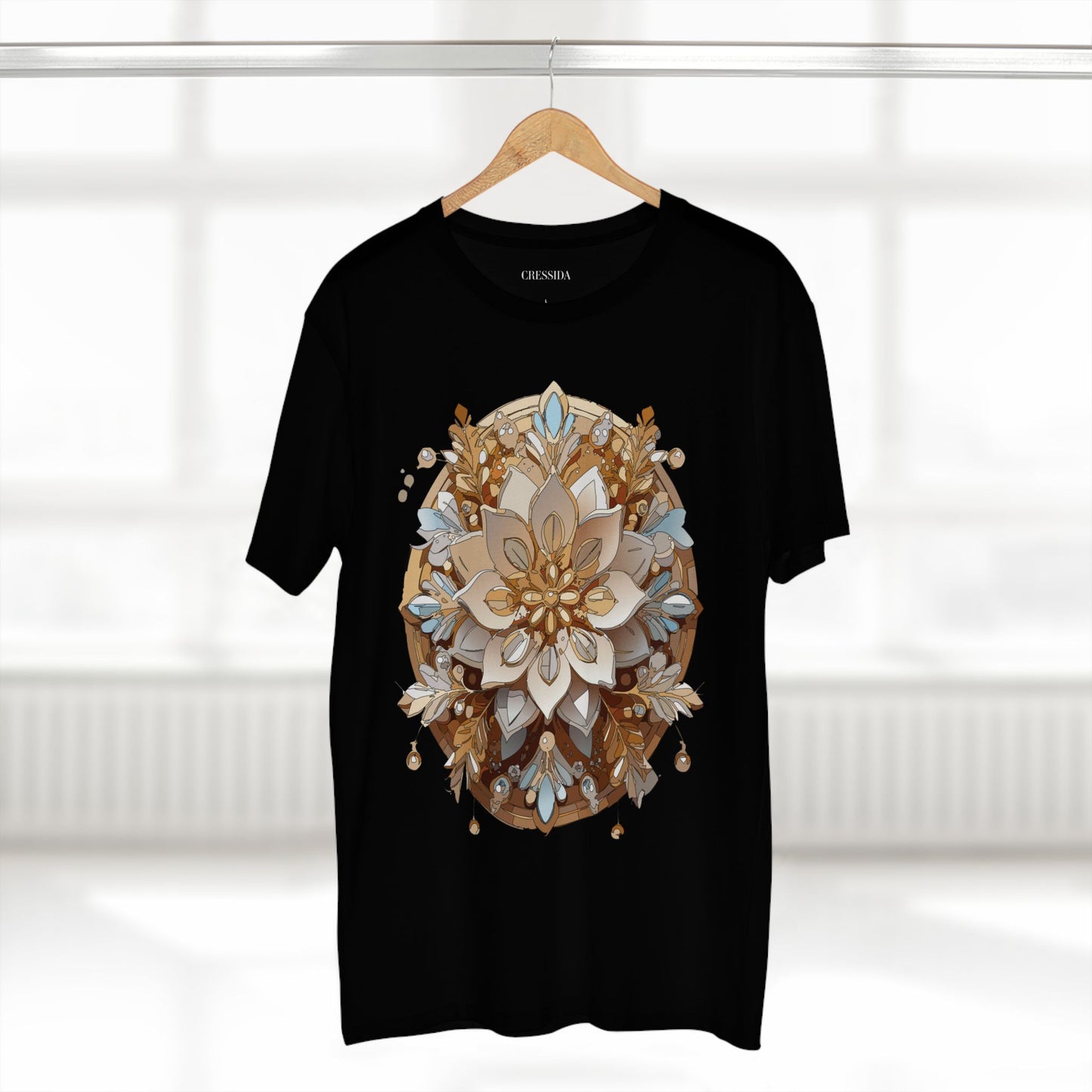 Floral Shirt, Shirt with Flower, Tee Shirt with Antique Flower