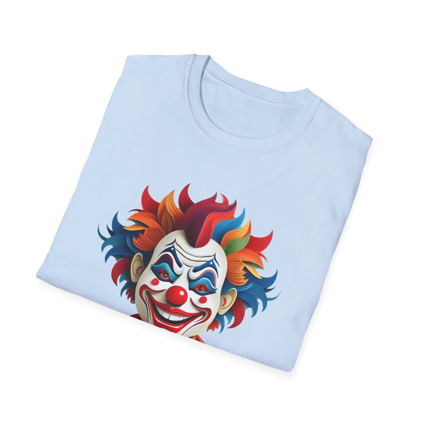 Clown Shirt, T Shirt with Clown, Funny Man Shirt, Tee Shirt with Funny Man, Circus Shirt, Shirt with Circus, Scary Man Shirt, Shirt with Scary Man