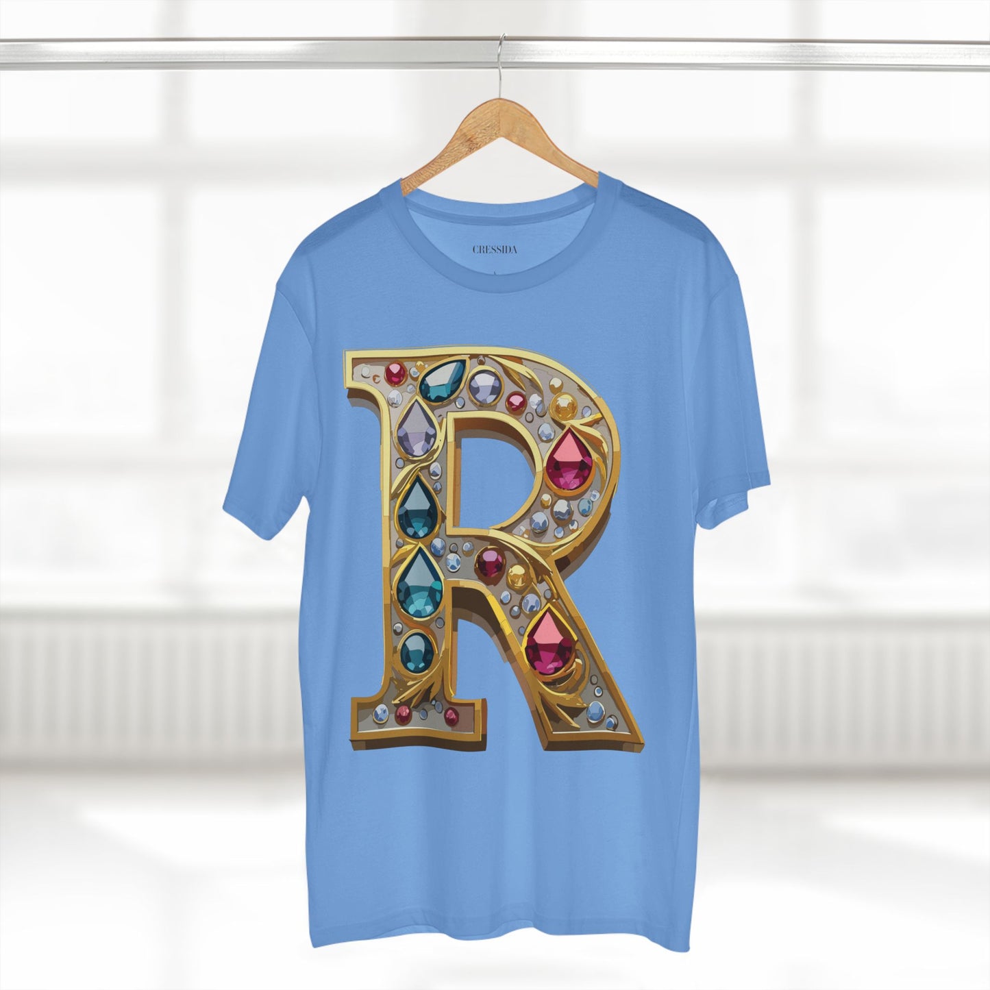Letter Shirt, Shirt with Letters, Tee Shirt with Gold Letters