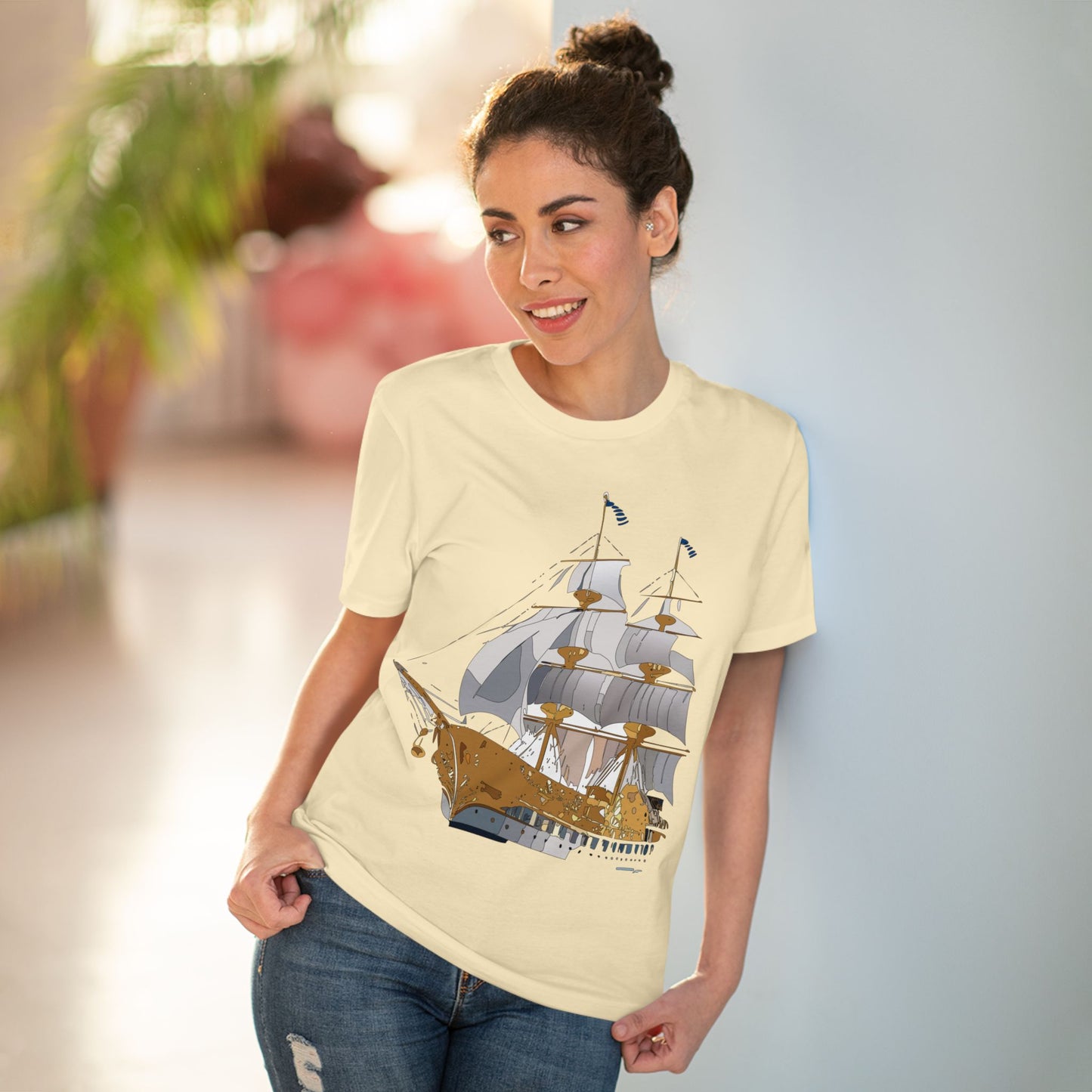 Organic T-shirt with Ship