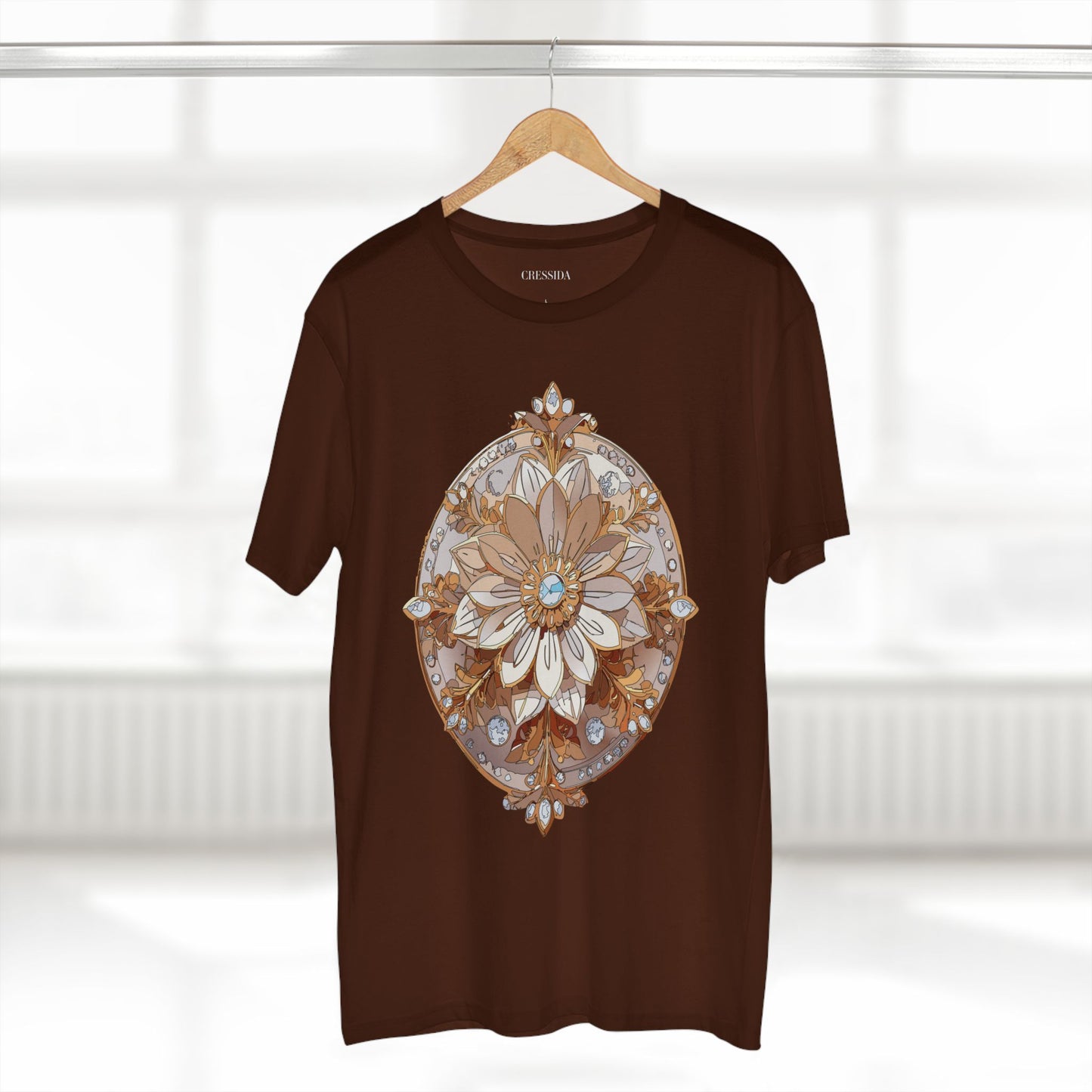 Floral Shirt, Shirt with Flower, Tee Shirt with Antique Flower
