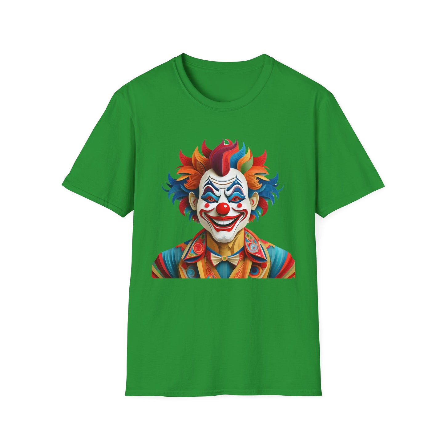Clown Shirt, T Shirt with Clown, Funny Man Shirt, Tee Shirt with Funny Man, Circus Shirt, Shirt with Circus, Scary Man Shirt, Shirt with Scary Man