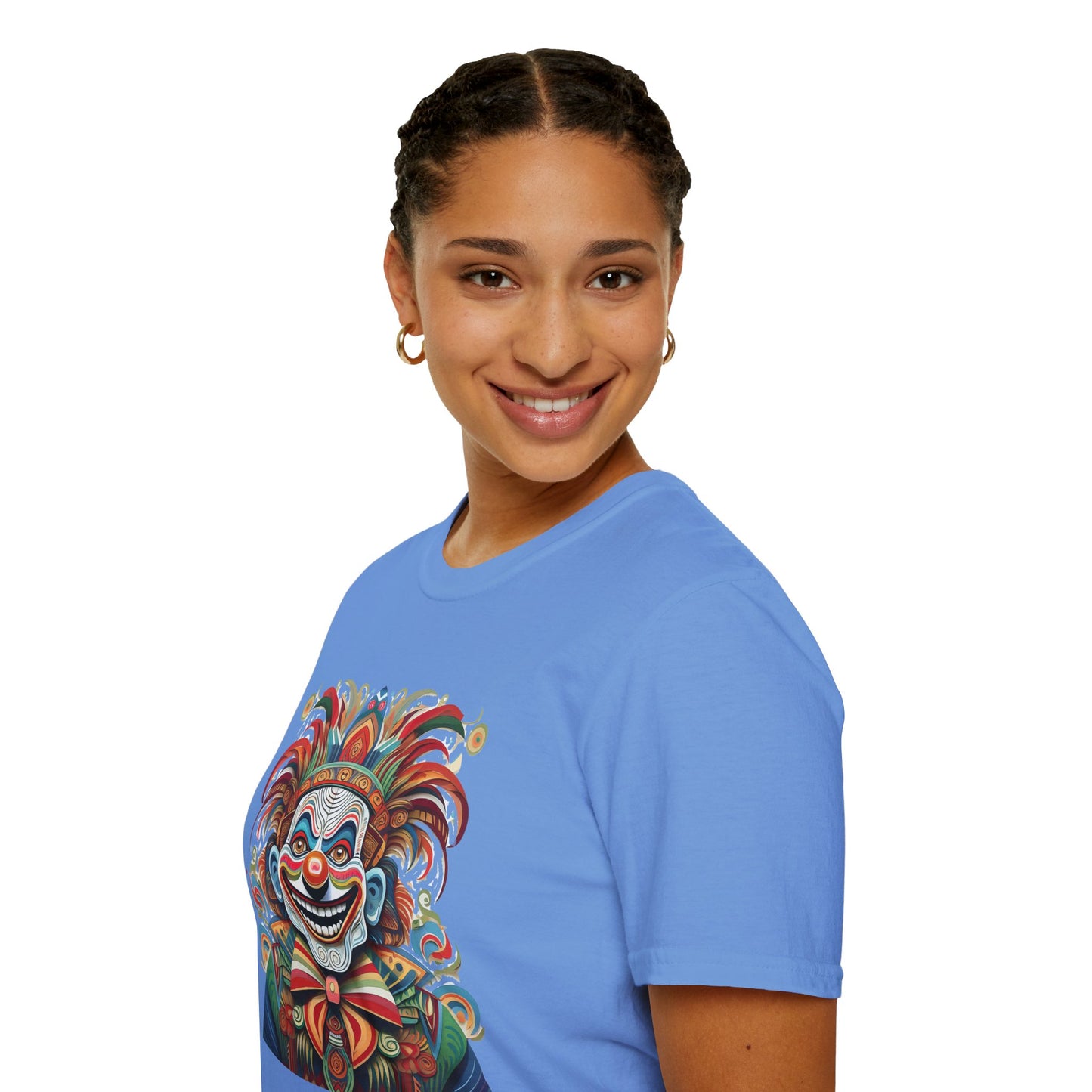 Clown Shirt, T Shirt with Clown, Funny Man Shirt, Tee Shirt with Funny Man, Circus Shirt, Shirt with Circus, Scary Man Shirt, Shirt with Scary Man
