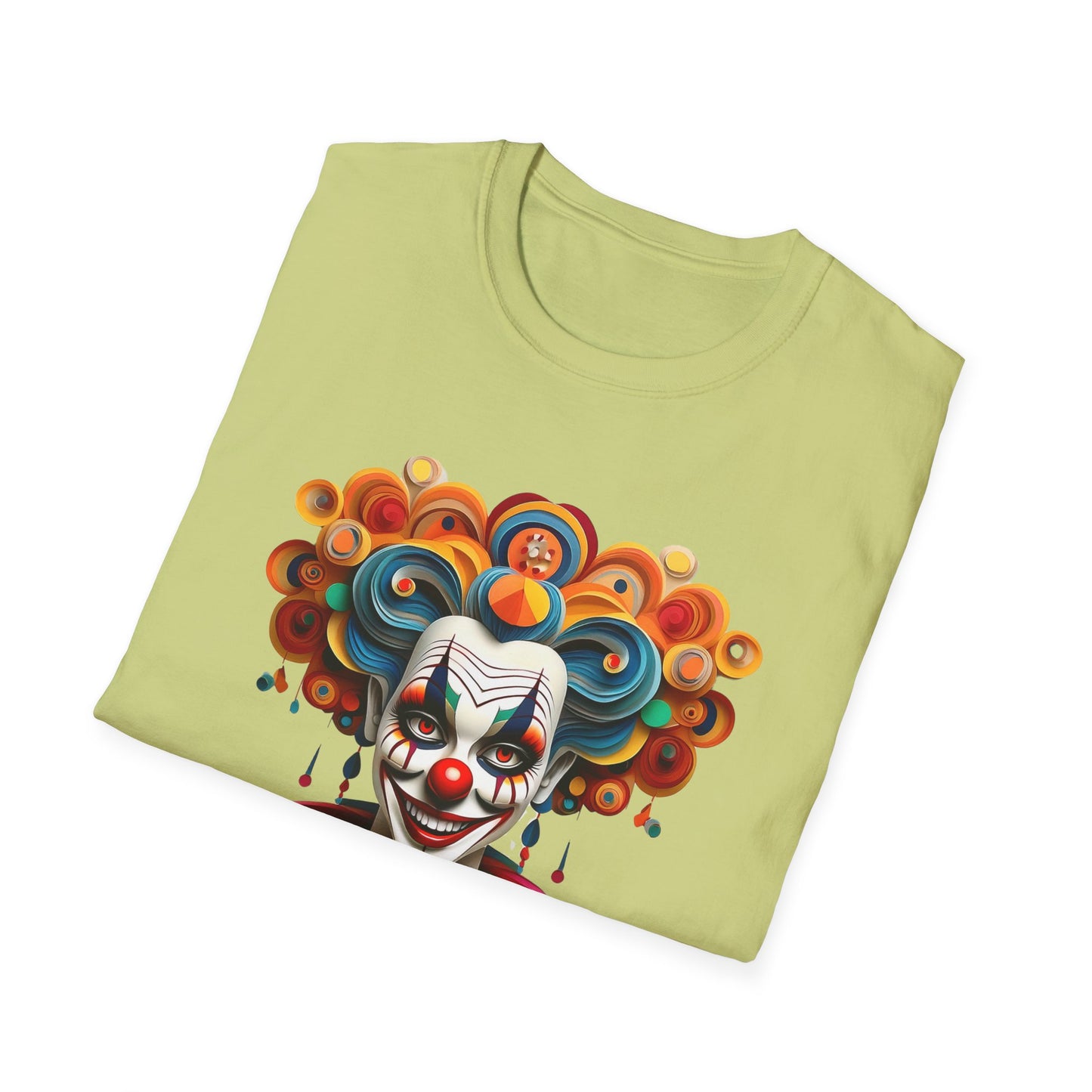 Clown Shirt, T Shirt with Clown, Funny Man Shirt, Tee Shirt with Funny Man, Circus Shirt, Shirt with Circus, Scary Man Shirt, Shirt with Scary Man