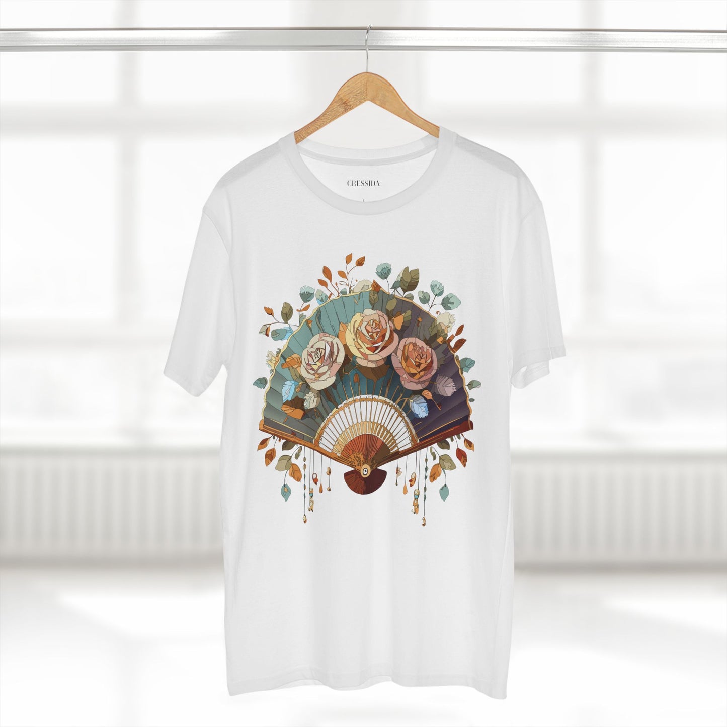 Fan shirt, Shirt with Fan, Tee Shirt with Antique Fan