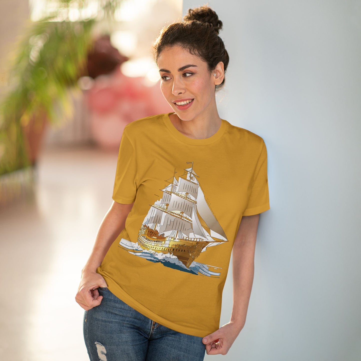 Organic T-shirt with Ship