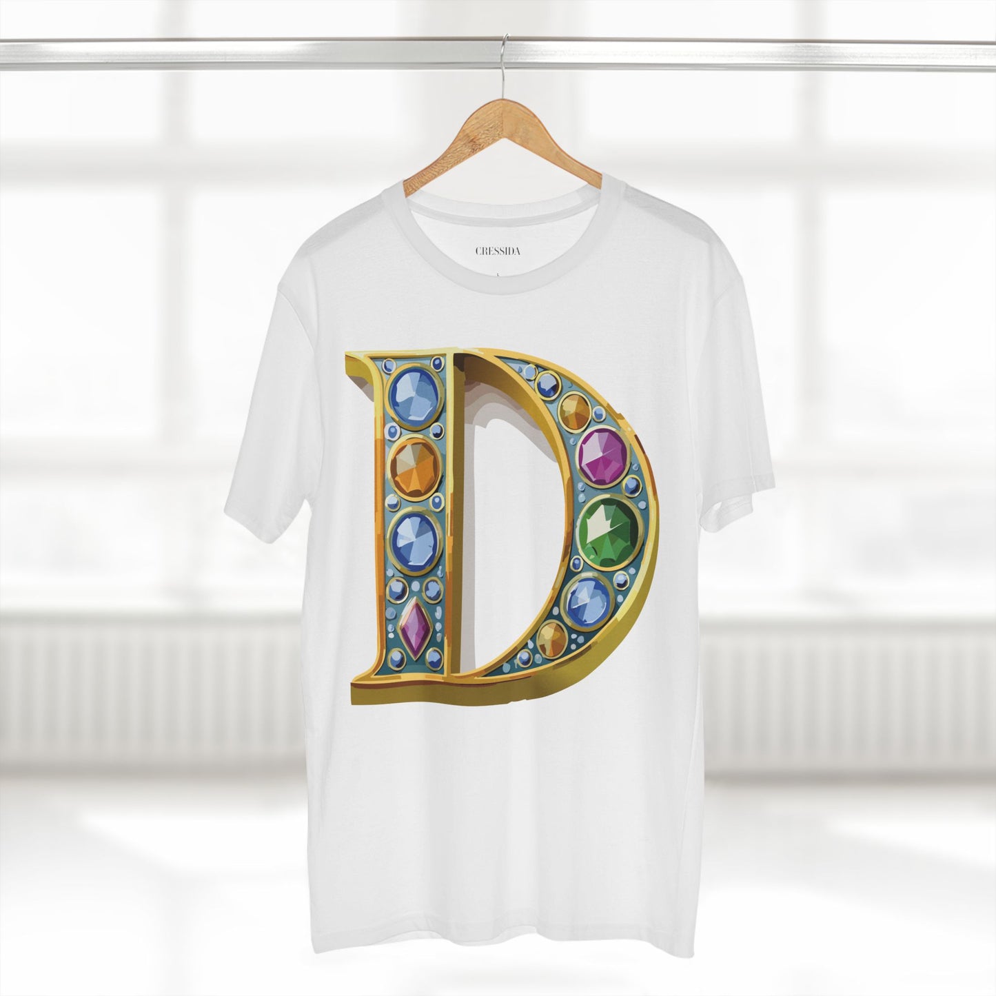 Letter Shirt, Shirt with Letters, Tee Shirt with Gold Letters