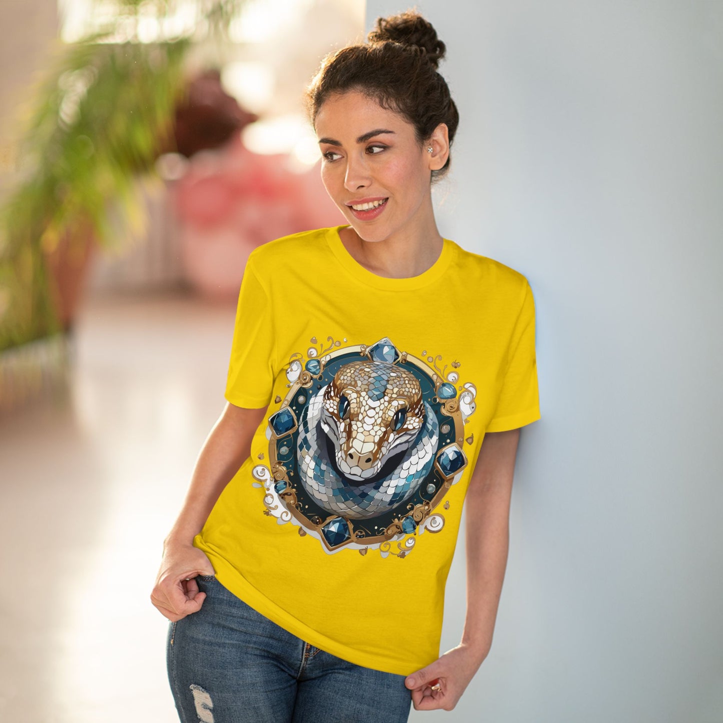 Organic T-shirt with Animals - Python