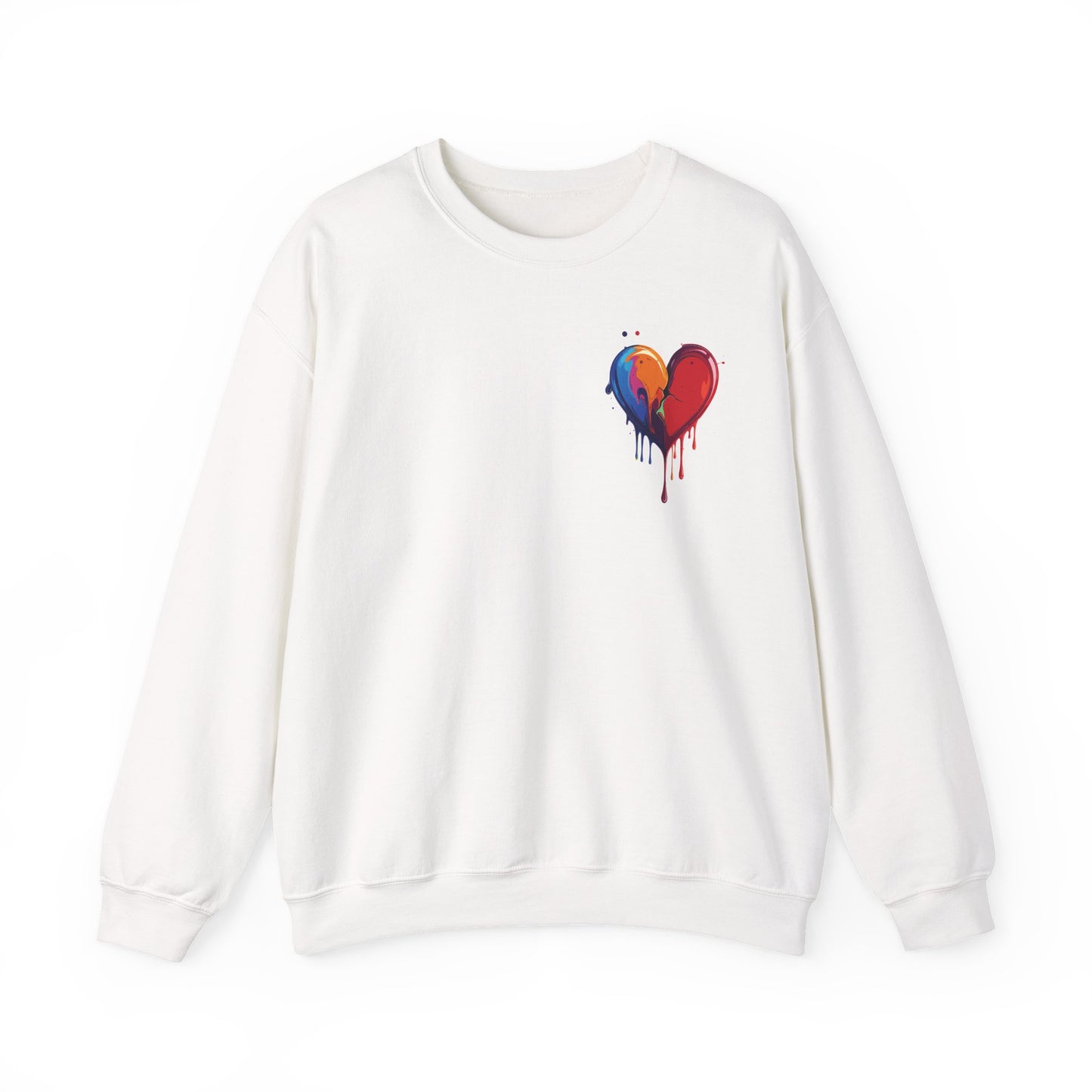 Small Bleeding Heart Sweatshirt, Small Heart Sweatshirt, Valentine's Day Sweatshirt, Heart Sweatshirt 117