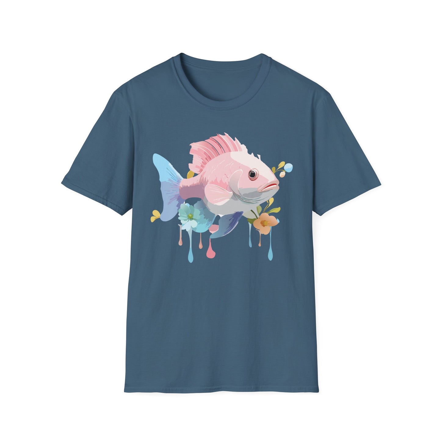 Fish Art Design Shirt, T Shirt with Fish, Graphic Shirt, Tee Shirt with Graphic Design, Shirt with Fish Graphic Art