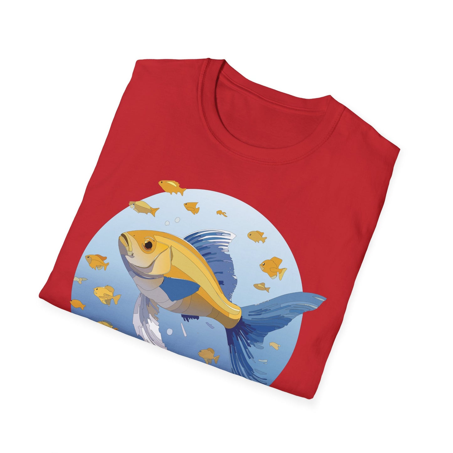 Fish Art Design Shirt, T Shirt with Fish, Graphic Shirt, Tee Shirt with Graphic Design, Shirt with Fish Graphic Art