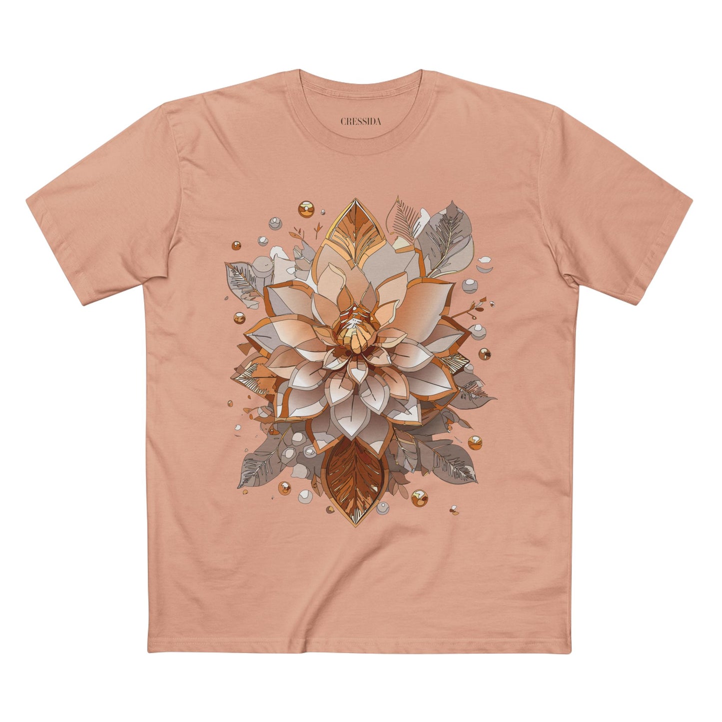 Floral Shirt, Shirt with Flower, Tee Shirt with Antique Flower
