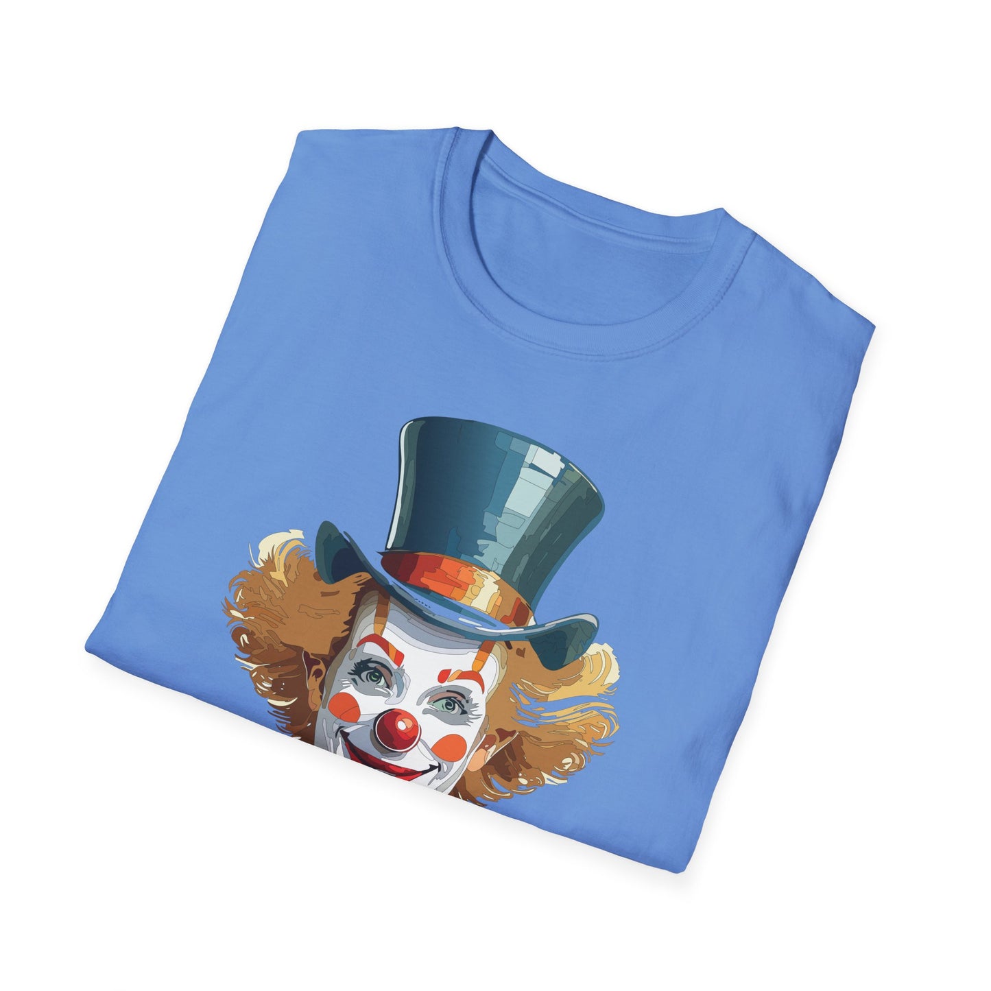 Clown Shirt, T Shirt with Clown, Funny Man Shirt, Tee Shirt with Funny Man, Circus Shirt, Shirt with Circus, Scary Man Shirt, Shirt with Scary Man