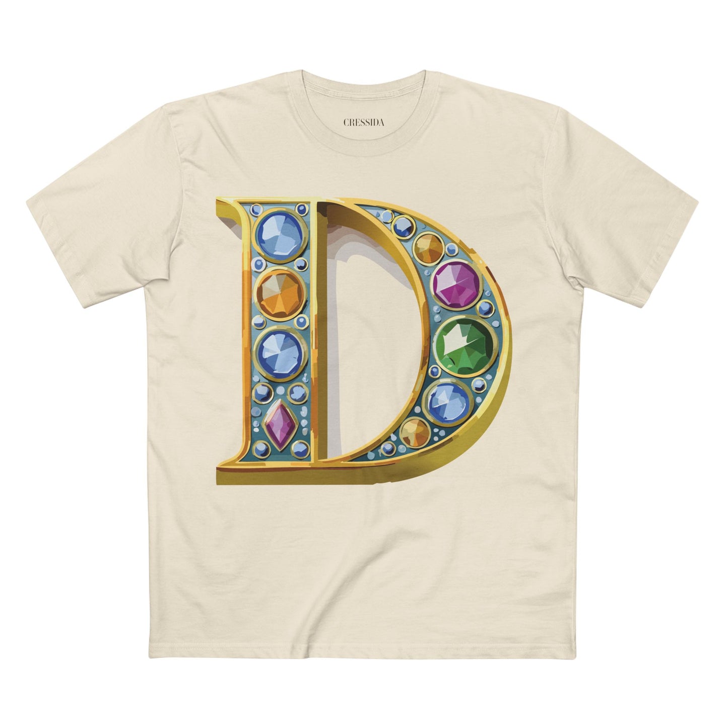 Letter Shirt, Shirt with Letters, Tee Shirt with Gold Letters