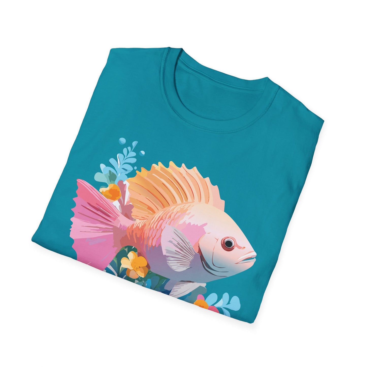 Fish Art Design Shirt, T Shirt with Fish, Graphic Shirt, Tee Shirt with Graphic Design, Shirt with Fish Graphic Art