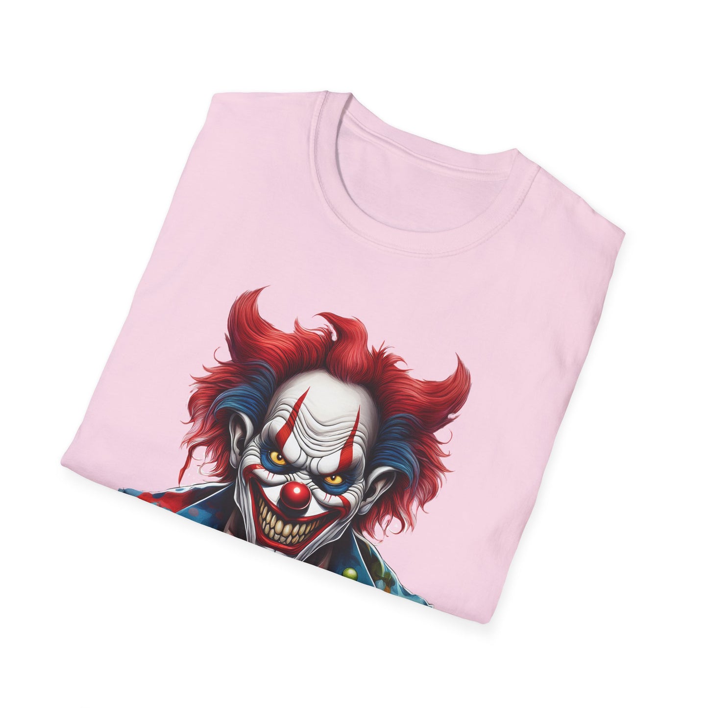 Clown Shirt, T Shirt with Clown, Funny Man Shirt, Tee Shirt with Funny Man, Circus Shirt, Shirt with Circus, Scary Man Shirt, Shirt with Scary Man