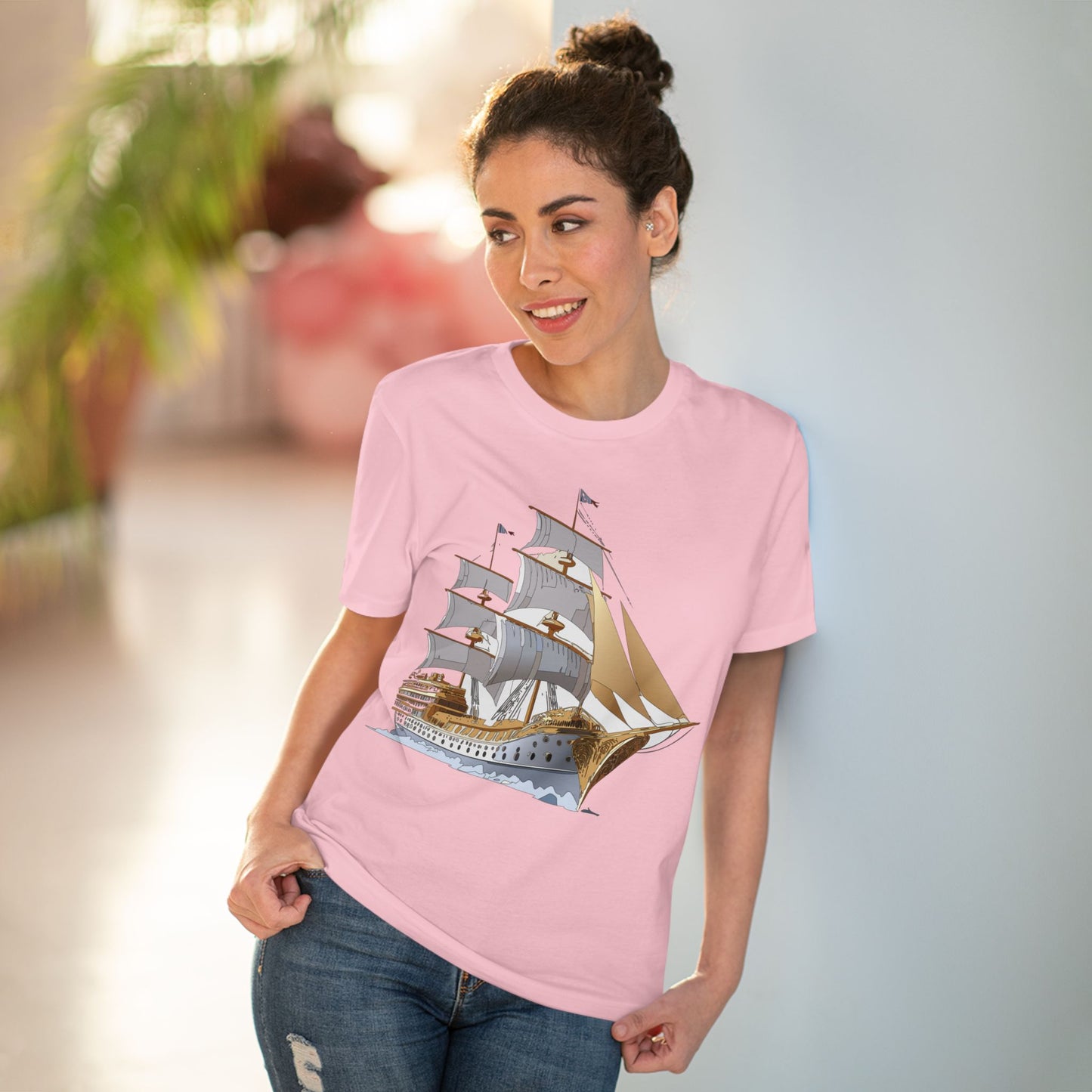 Organic T-shirt with Ship