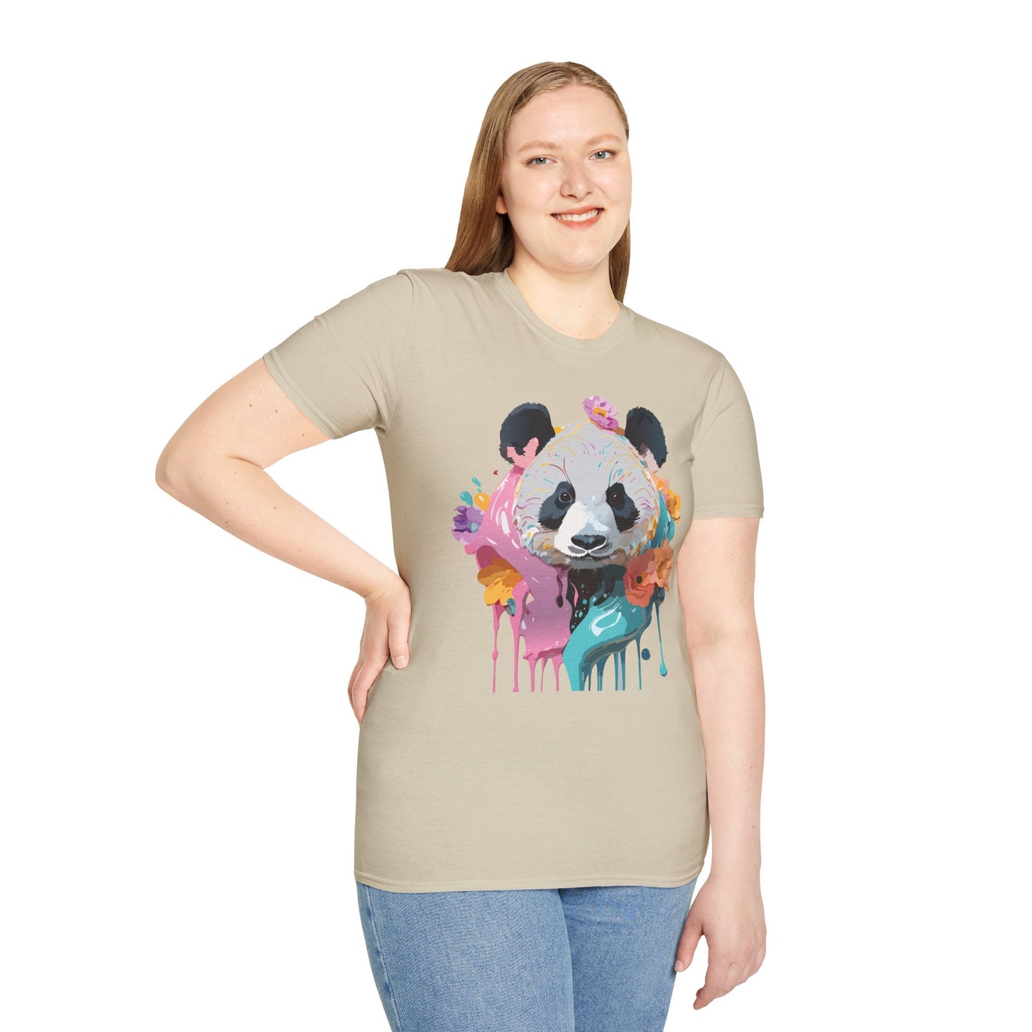 Panda Shirt, T Shirt with Panda, Animal Shirt, Tee Shirt with Animals