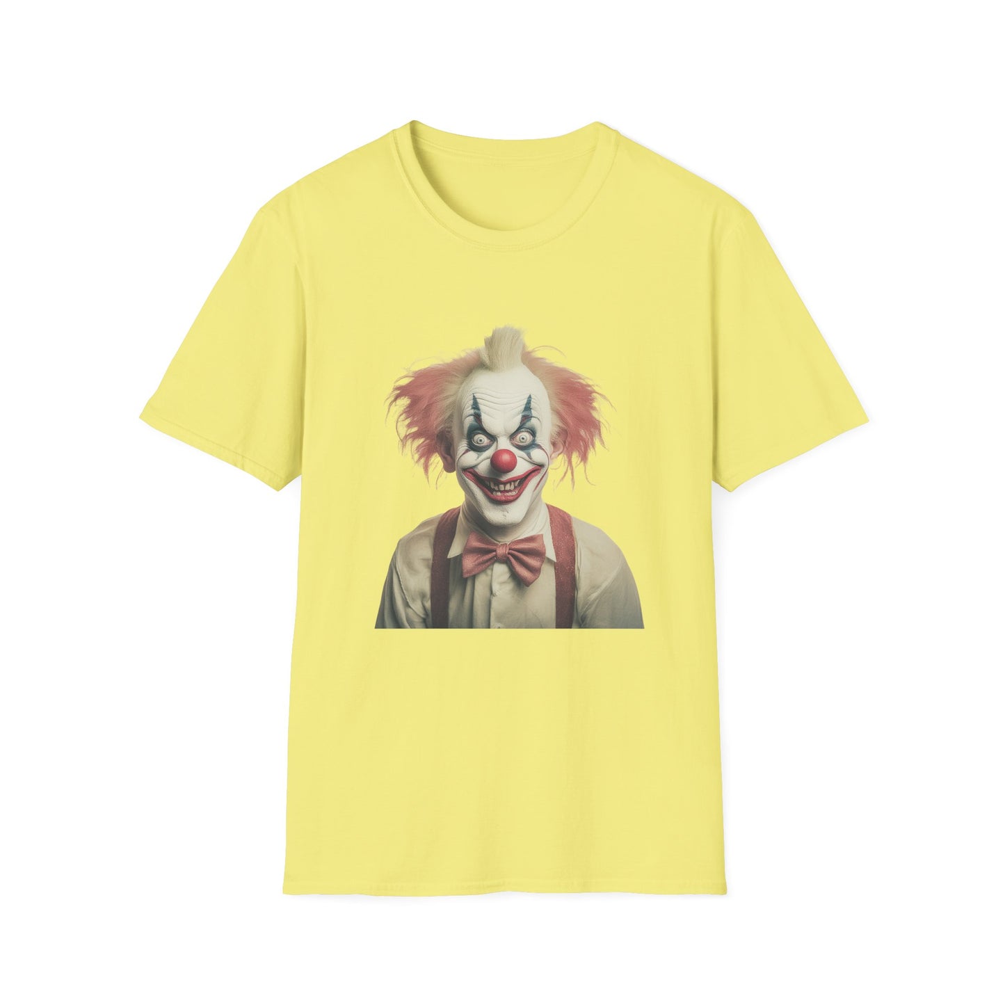 Clown Shirt, T Shirt with Clown, Funny Man Shirt, Tee Shirt with Funny Man, Circus Shirt, Shirt with Circus, Scary Man Shirt, Shirt with Scary Man