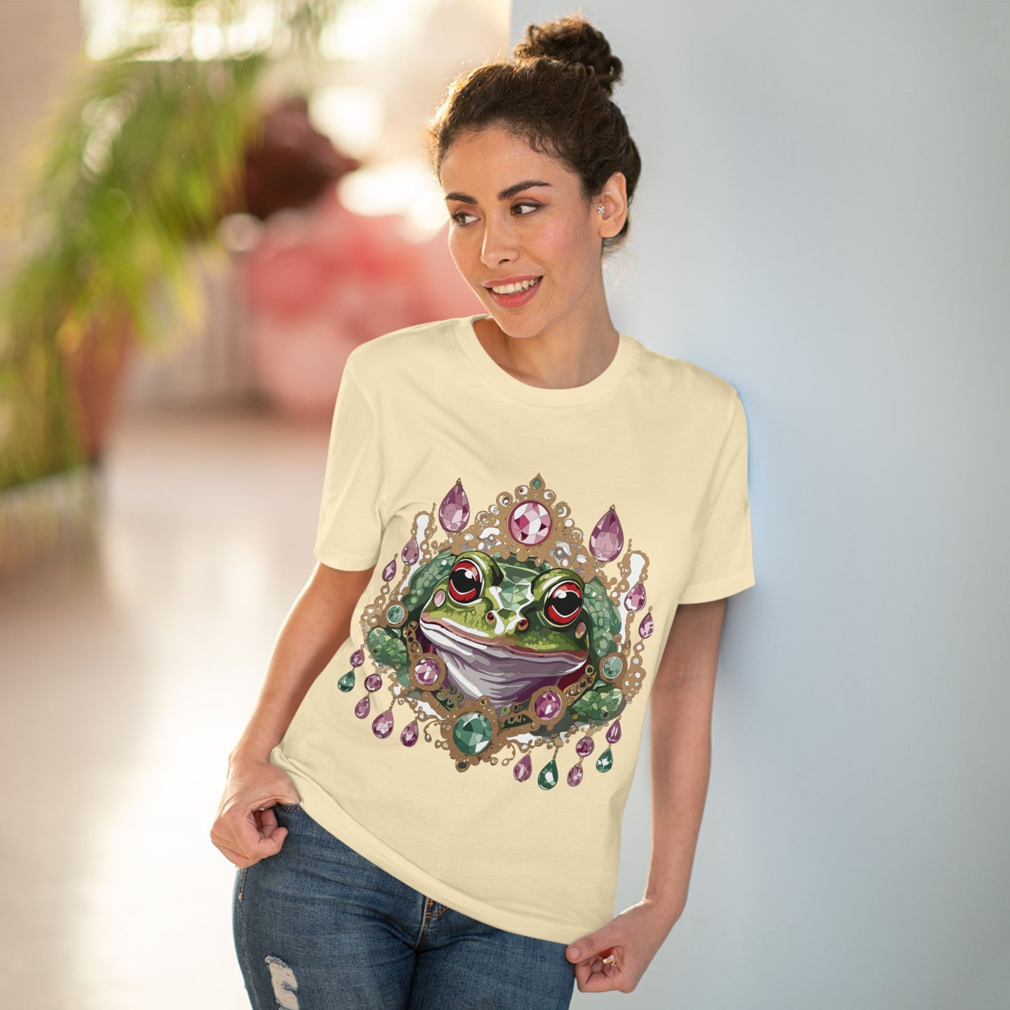 Organic T-shirt with Animals - Frog