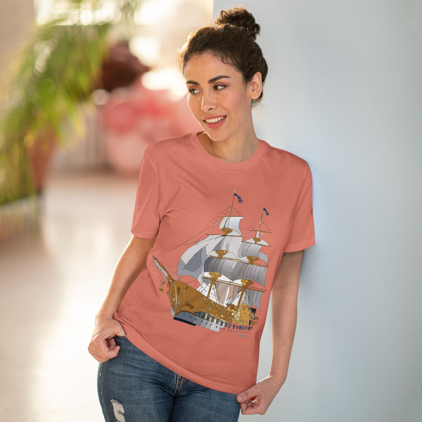 Organic T-shirt with Ship