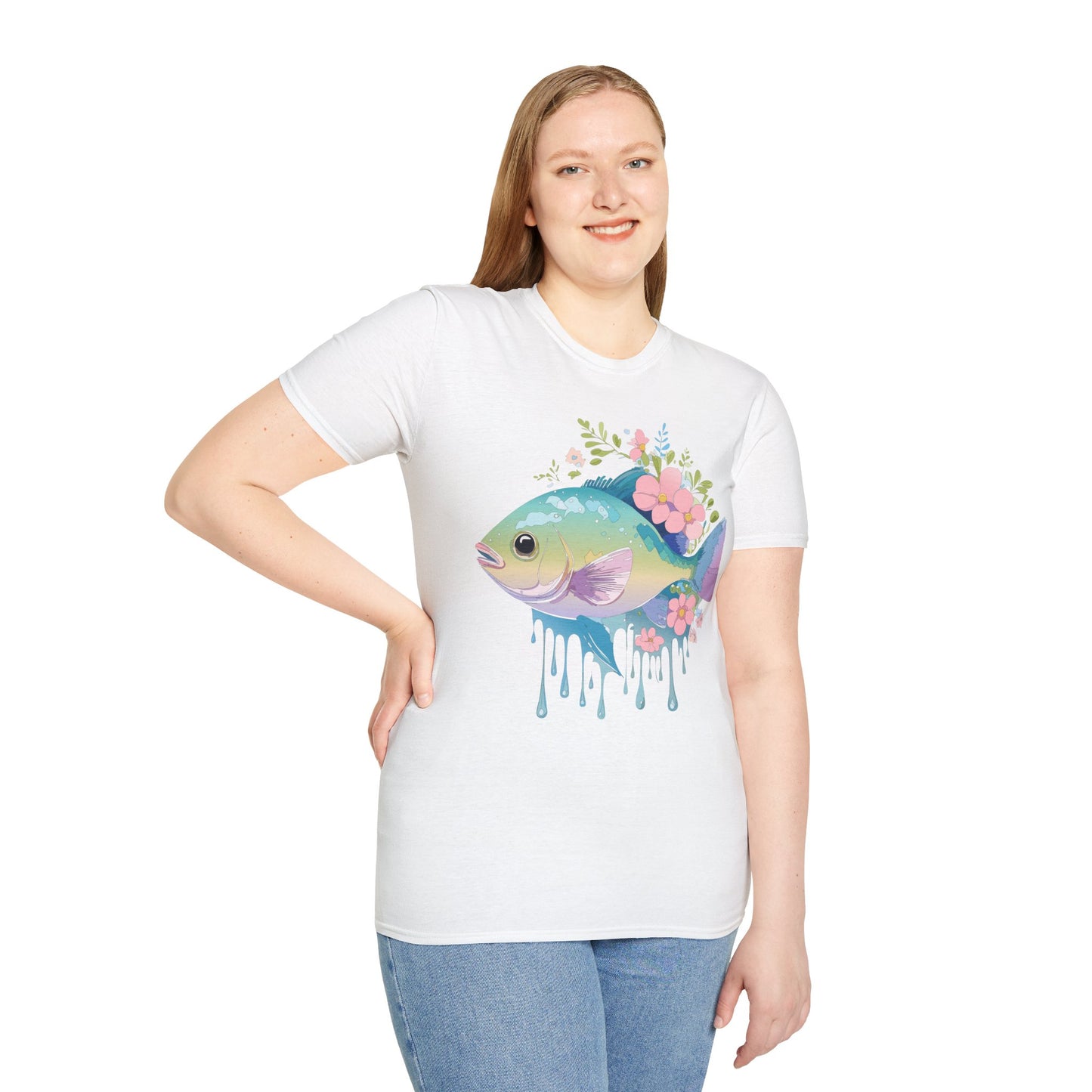Fish Art Design Shirt, T Shirt with Fish, Graphic Shirt, Tee Shirt with Graphic Design, Shirt with Fish Graphic Art