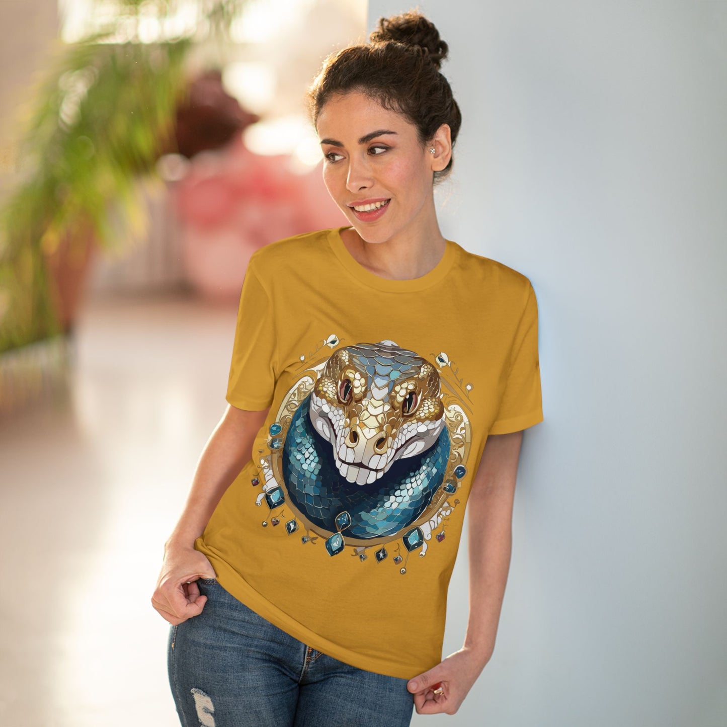 Organic T-shirt with Animals - Python