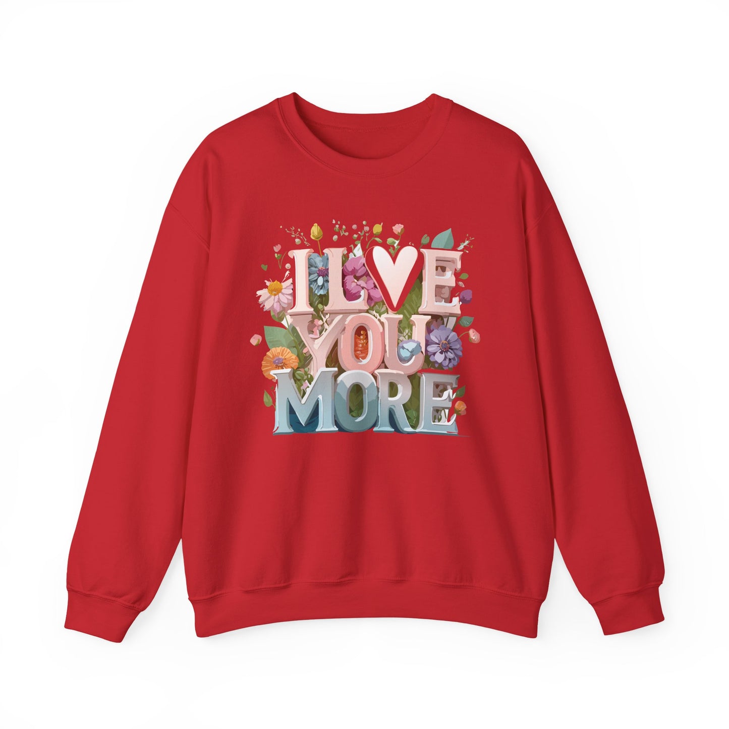 Floral Love Sweatshirt, Valentine's Day Sweatshirt, Love Flower Sweatshirt